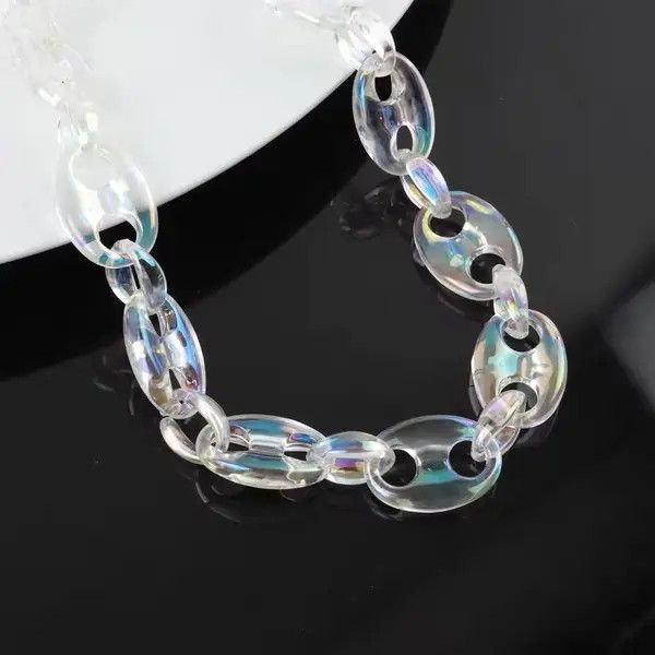 Jewelry Riruuko x Kamon Acrylic Coffee Bean Chain Necklace Size ONE SIZE - 3 Thumbnail