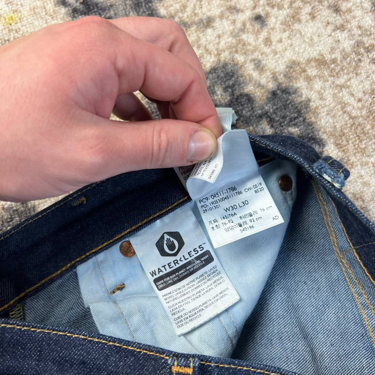 Levi's 511 Levis Premium Dark Blue Denim Jeans Streetwear Style Size US 30 / EU 46 - 9 Thumbnail