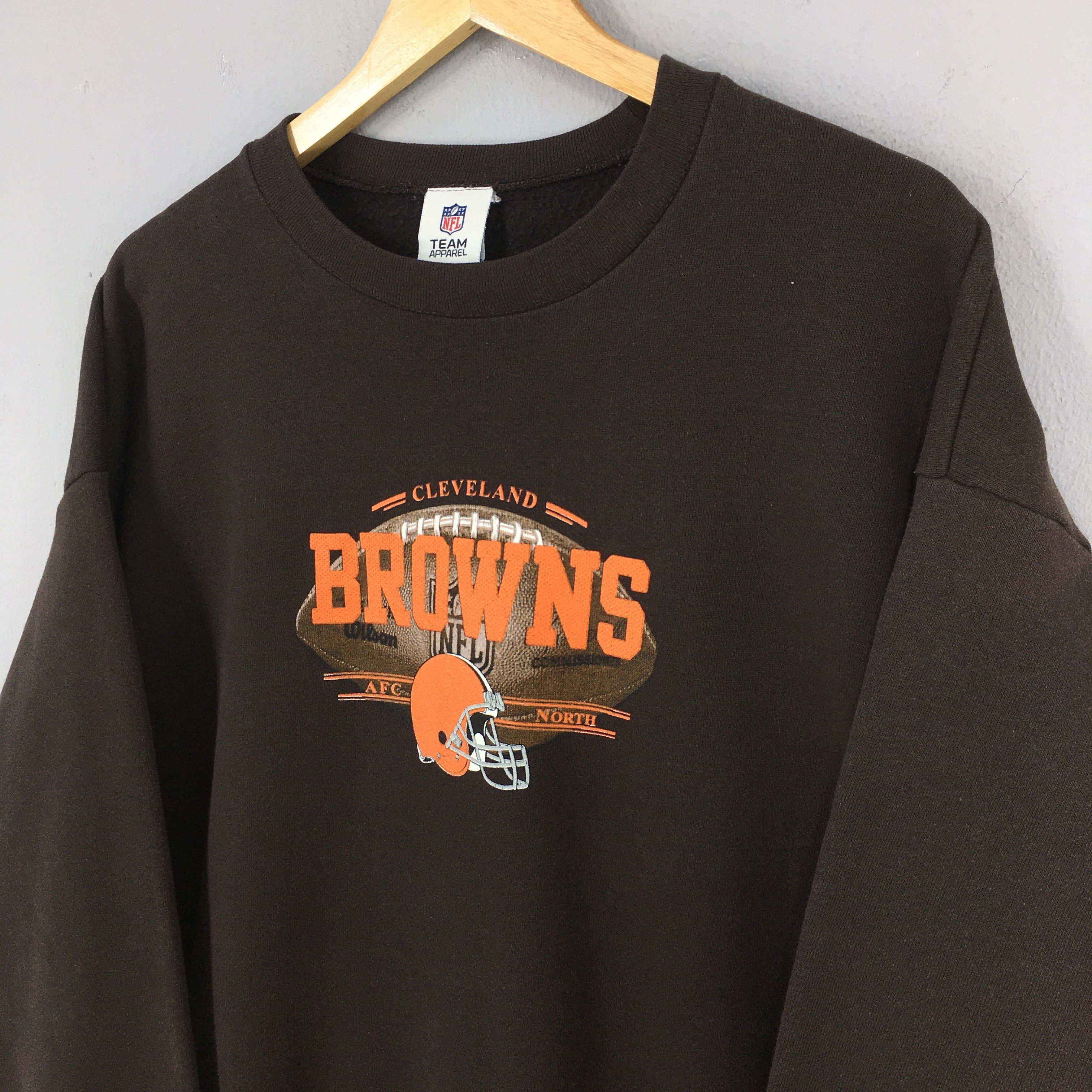 NFL Vintage Cleveland Browns Rugby NFL Sweatshirt XLarge Size US XL / EU 56 / 4 - 3 Thumbnail