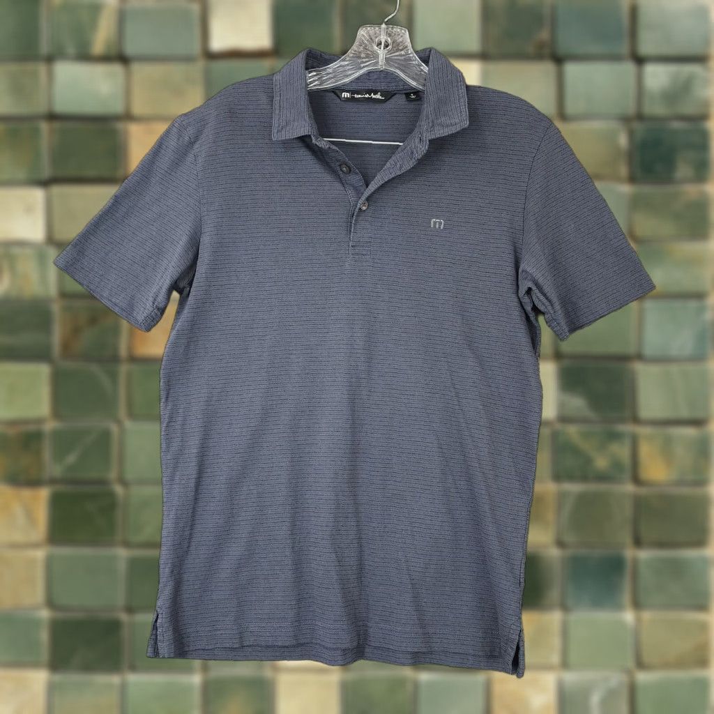 TravisMathew Travis Mathew Polo Shirt Men Short Sleeve Size S Blue Gray Heathered Men’s Polo Blue Gray Heathered S Size US S / EU 44-46 / 1 - 1 Thumbnail