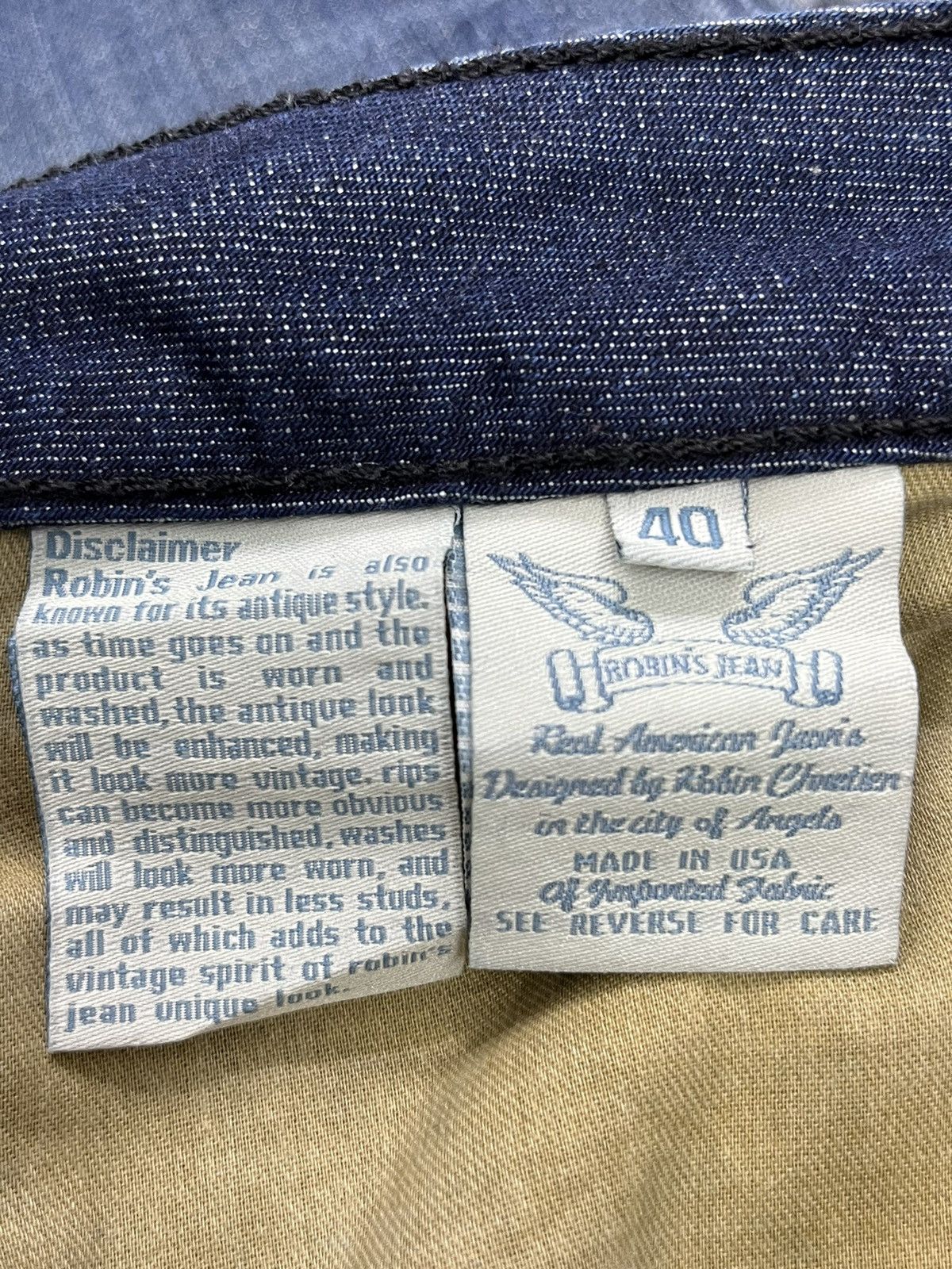 Robins Jeans FYE 40” ROBIN’S JEANS Sparkling Gemstone Double Back Pocket Size US 40 / EU 56 - 18 Thumbnail