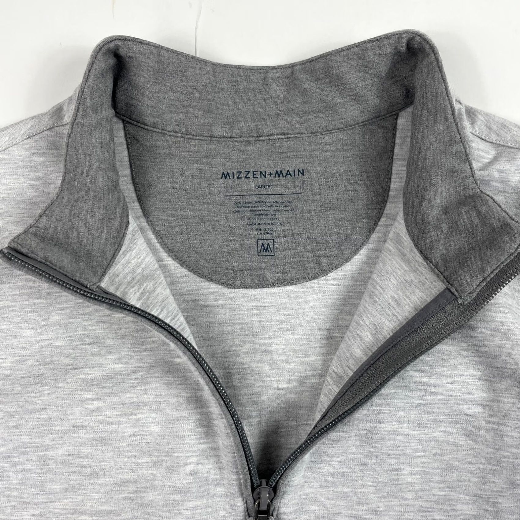 Mizzen+Main 2. Maximize search visibility: "Mizzen Main Sweater" is a recognizable brand name, while the description provides key details about garment Size US L / EU 52-54 / 3 - 6 Thumbnail