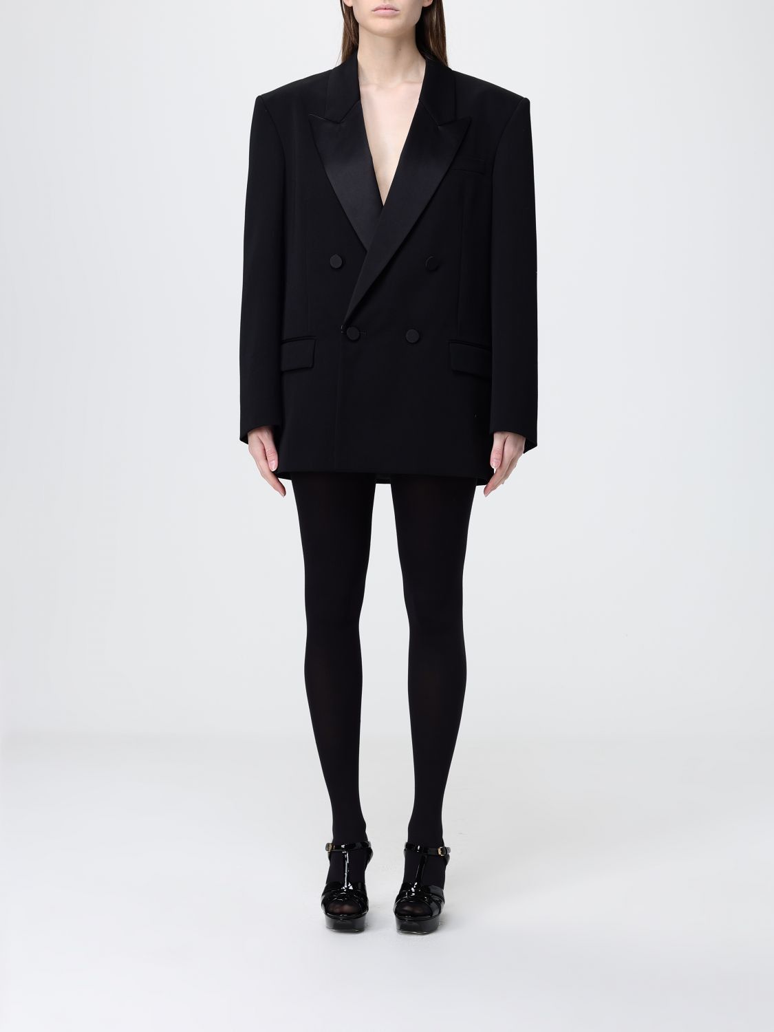 Saint Laurent Paris Saint Laurent Jacket Woman Black Size S / US 4 / IT 40 - 1 Thumbnail