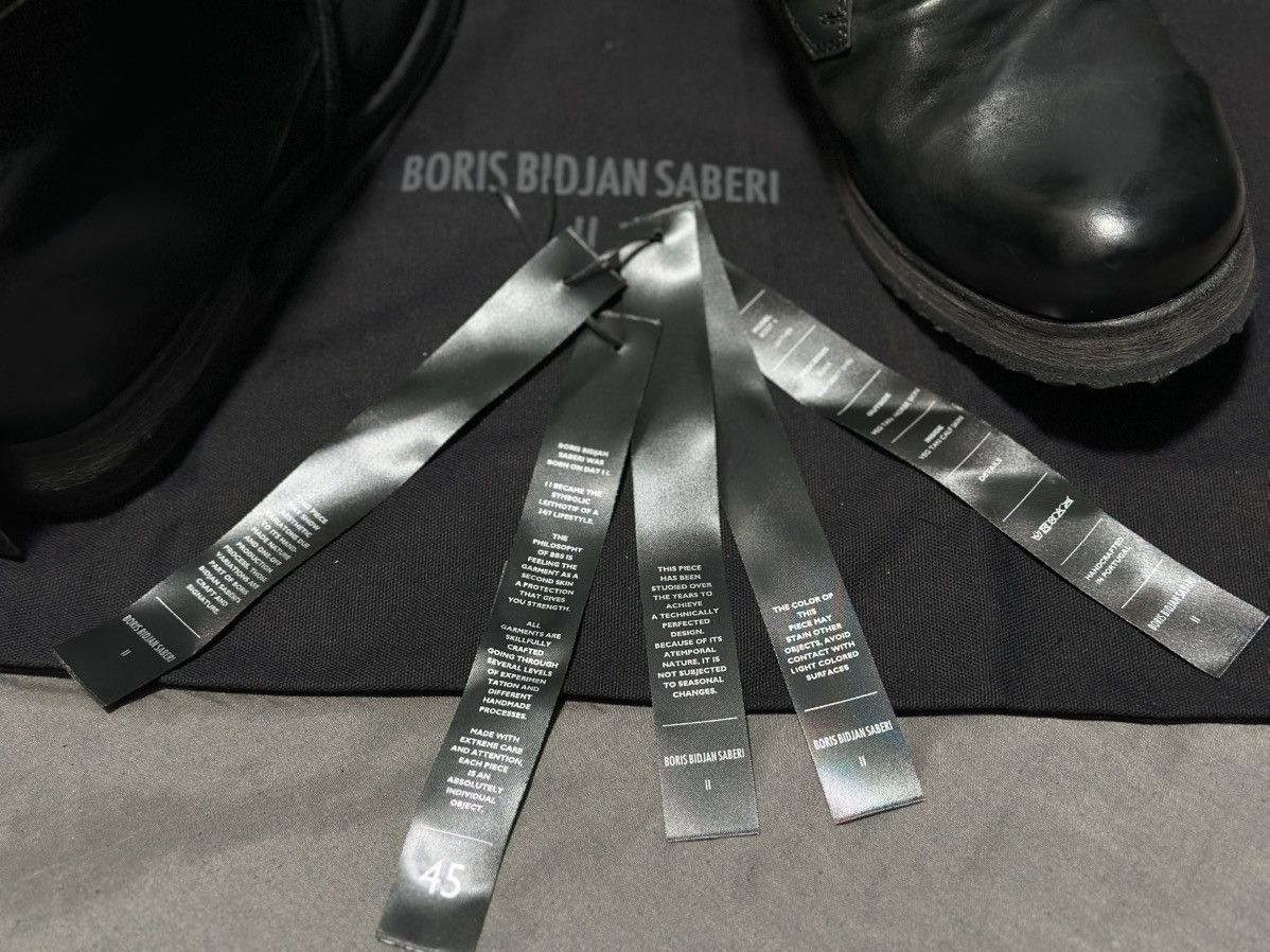 Boris Bidjan Saberi Boris Bidjan Saberi BOOT4 Ankle Boots horse BLACK 45EUR Size US 12 / EU 45 - 13 Thumbnail