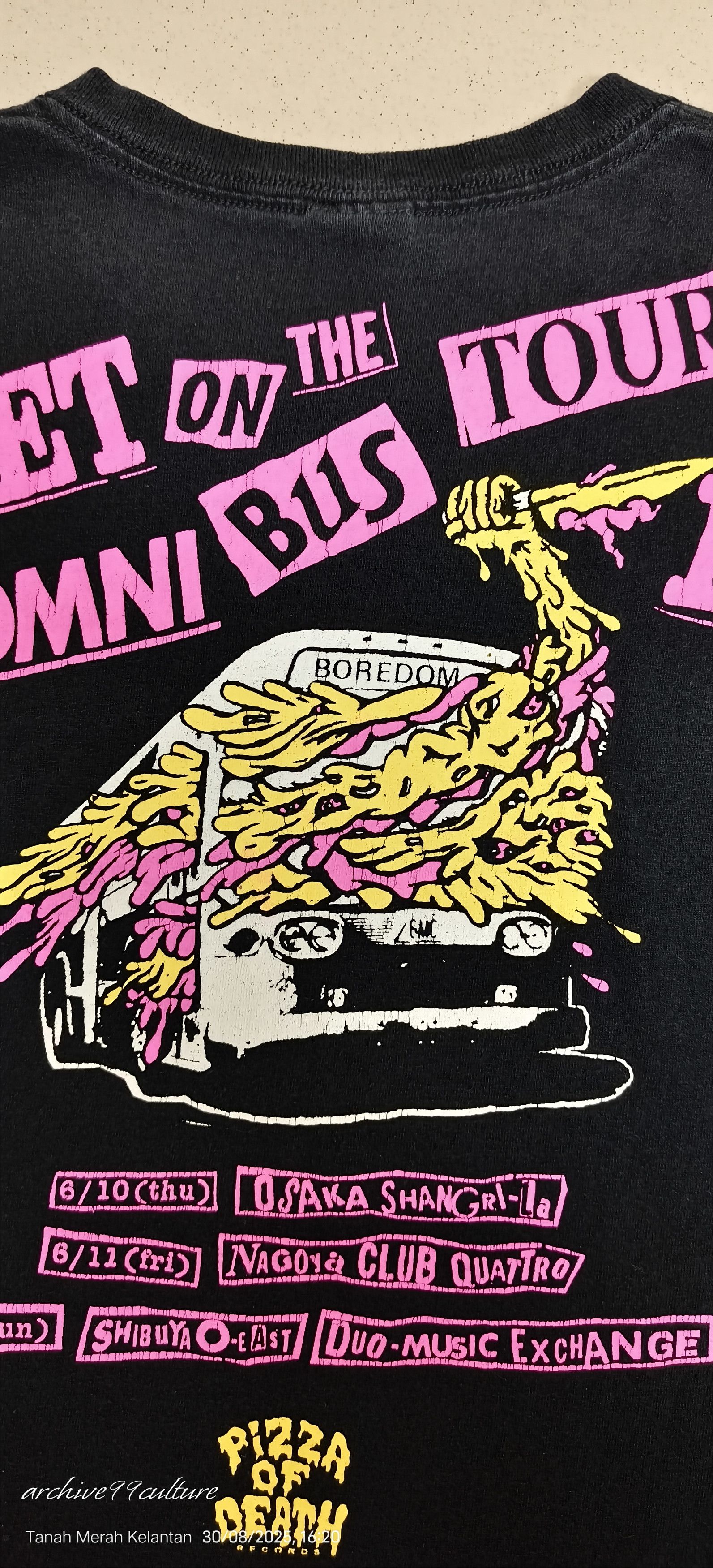 Band Tees PIZZA OF DEATH GET ON THE OMNI BUS TOUR Ⅱ Size US S / EU 44-46 / 1 - 11 Thumbnail