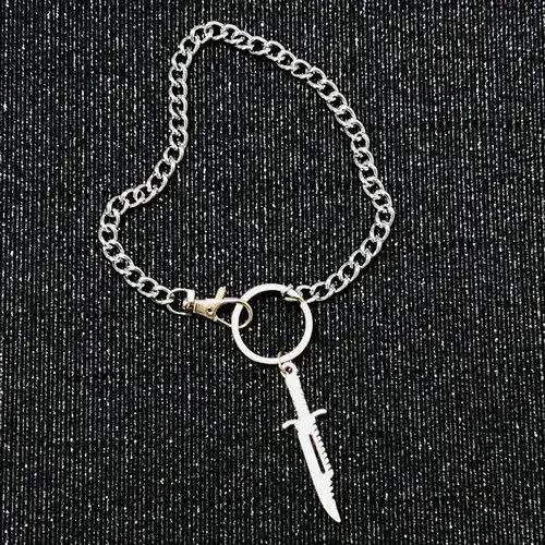 Other Big Knife Sword Dagger O ring Curb Cuban Choker Size ONE SIZE - 4 Thumbnail