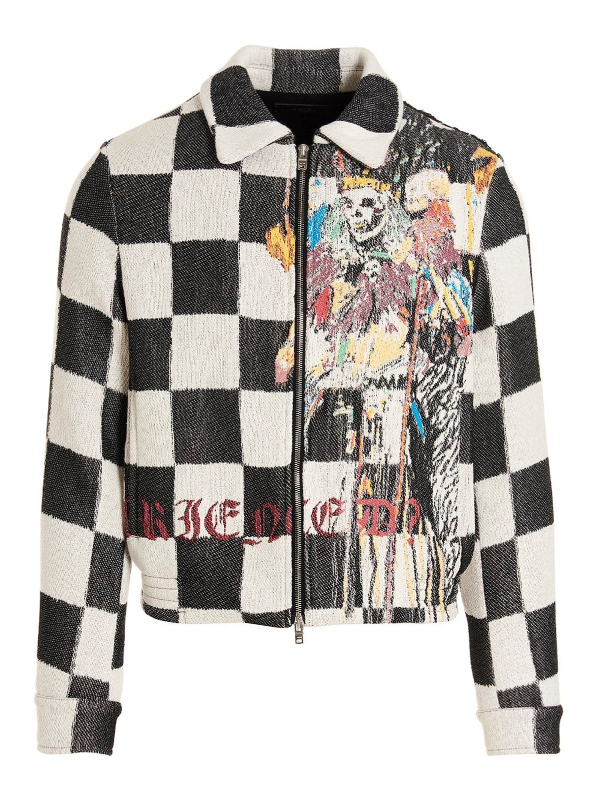 Amiri o1w1db11224 Wes Land Sacrifices Jacket in Black/White Size US L / EU 52-54 / 3 - 1 Thumbnail