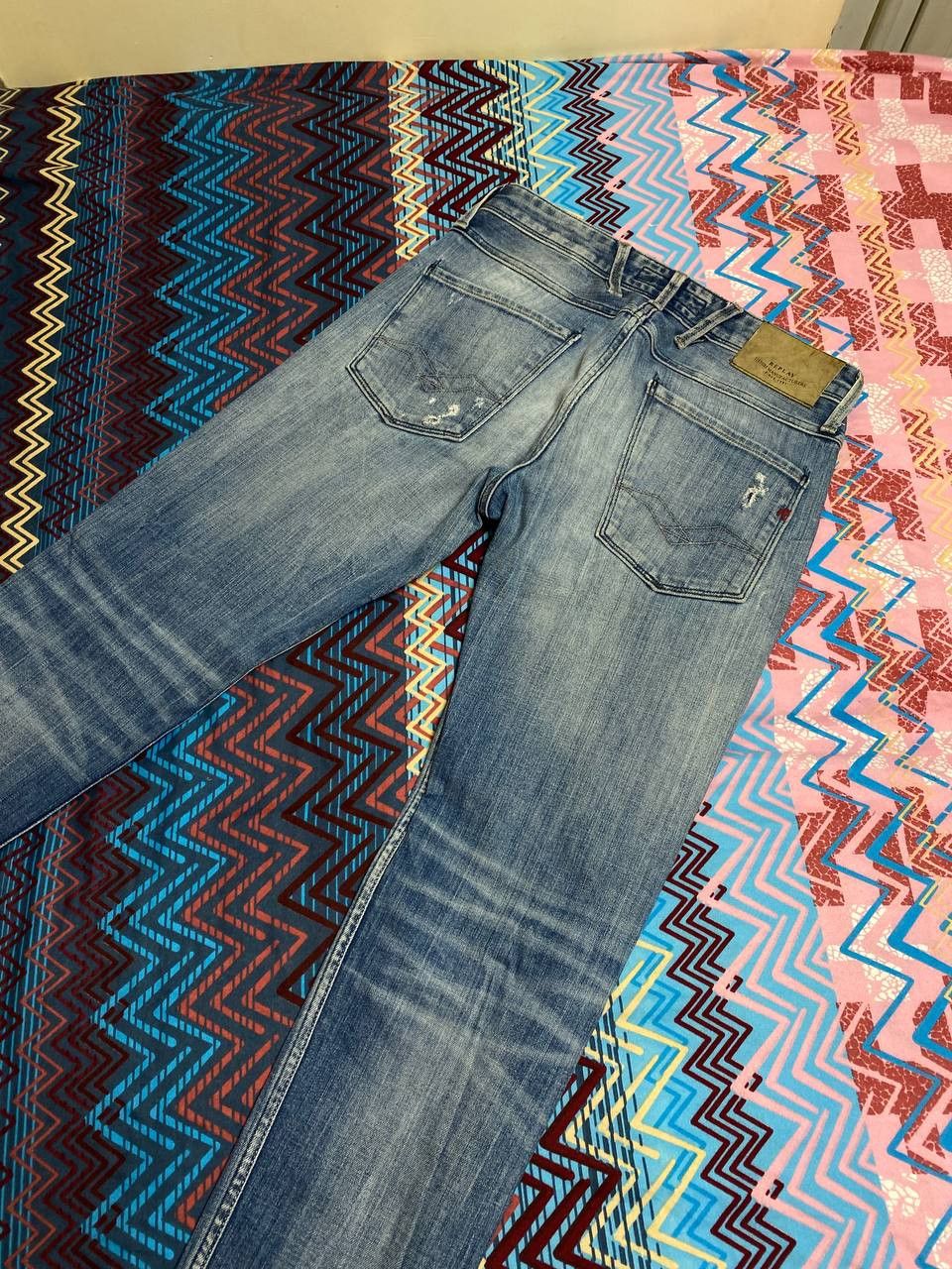Replay × Vintage Vintage Replay Flared Distressed Jeans Size US 29 - 16 Thumbnail