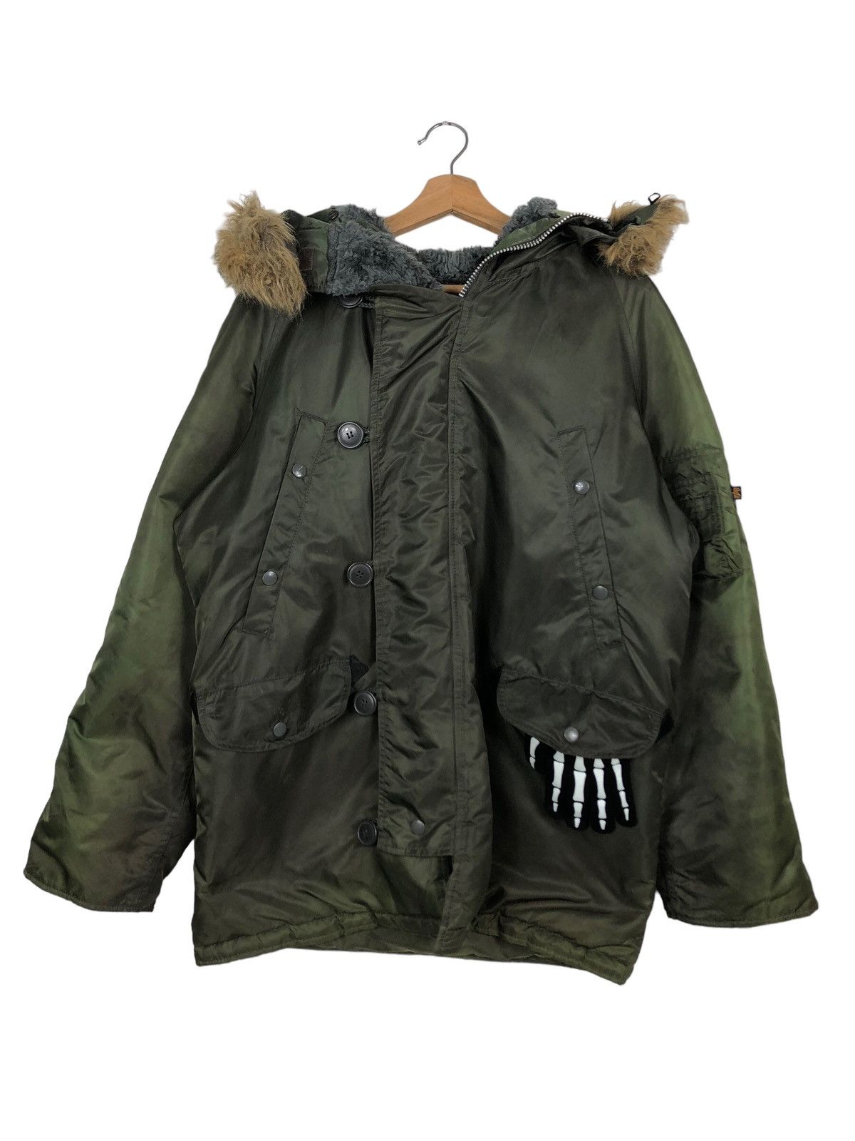 Alpha Industries 🔥Parka Jacket Alpha Industries Mink Fur Hoodie Size US S / EU 44-46 / 1 - 1 Thumbnail
