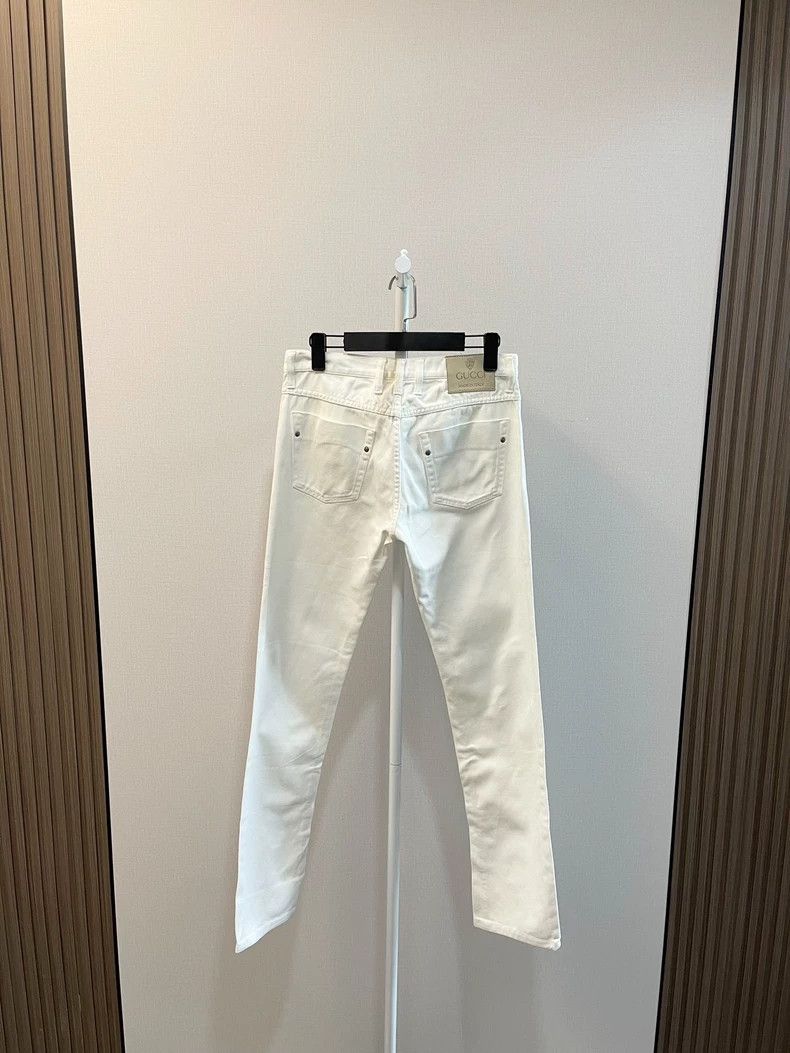 Gucci Gucci White casual denim trousers 2502-Nextarrow Size US 30 / EU 46 - 2 Thumbnail