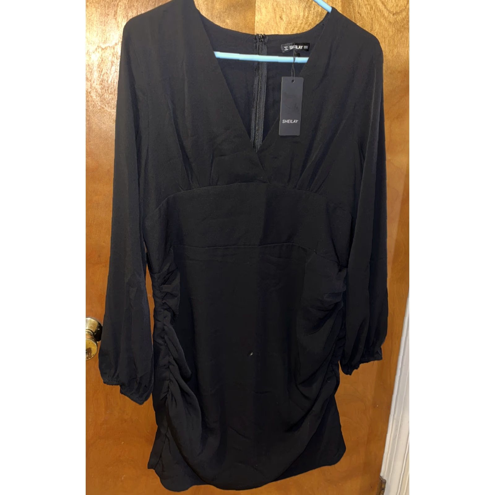 Vintage Sheilay Womens Cocktail Dress Black 3XL Size XXL / US 16-18 / IT 52-54 - 2 Thumbnail
