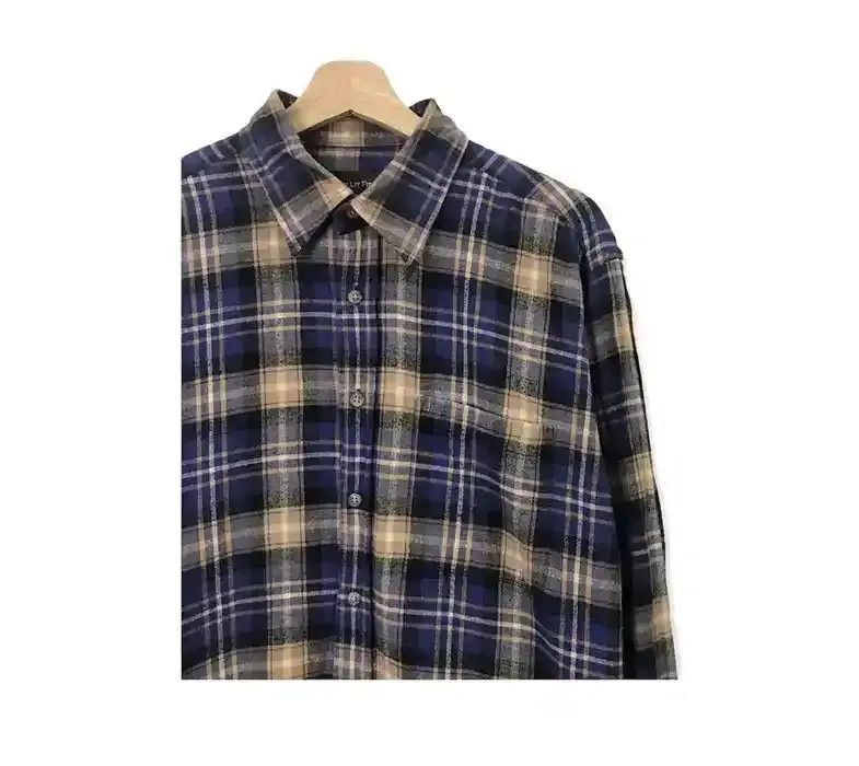 Japanese Brand Moon Lit Field Plaid Tartan Flannel Shirt Size US M / EU 48-50 / 2 - 4 Thumbnail