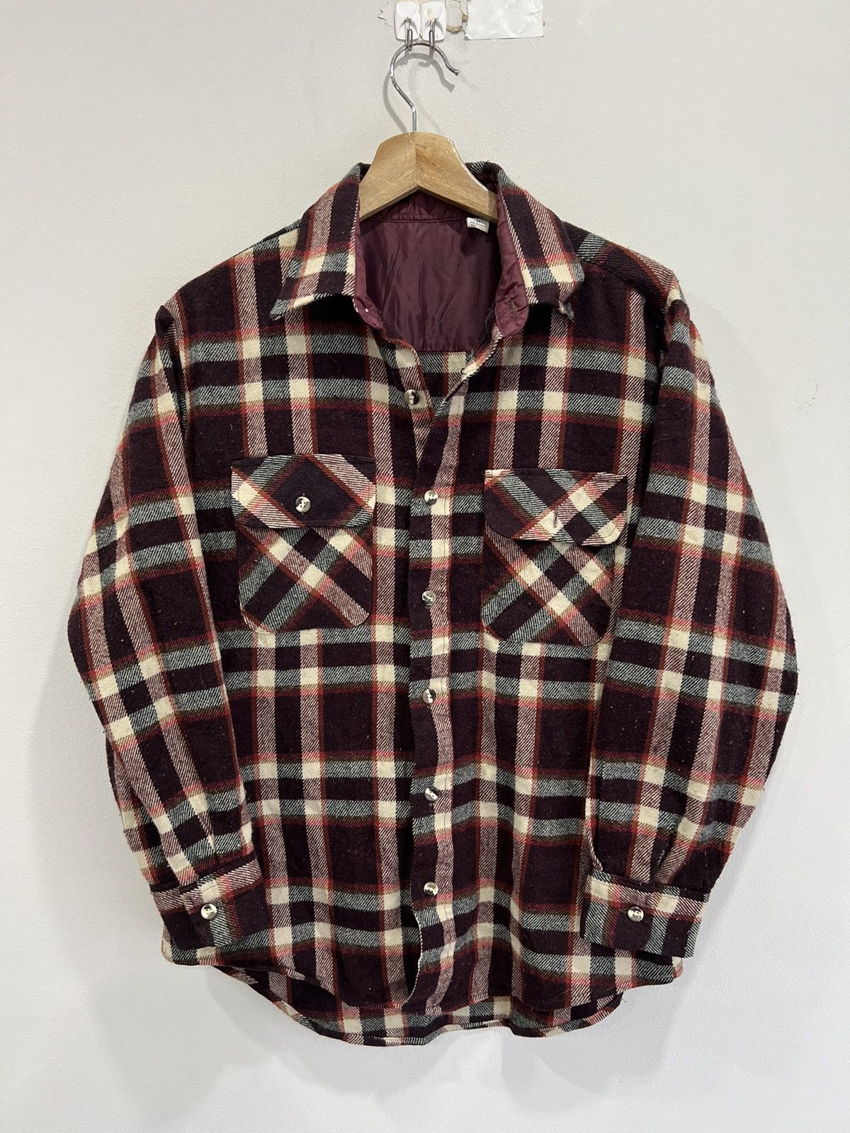 Vintage Vintage Plaid Flannel Button Up Shirt Size US M / EU 48-50 / 2 - 1 Thumbnail