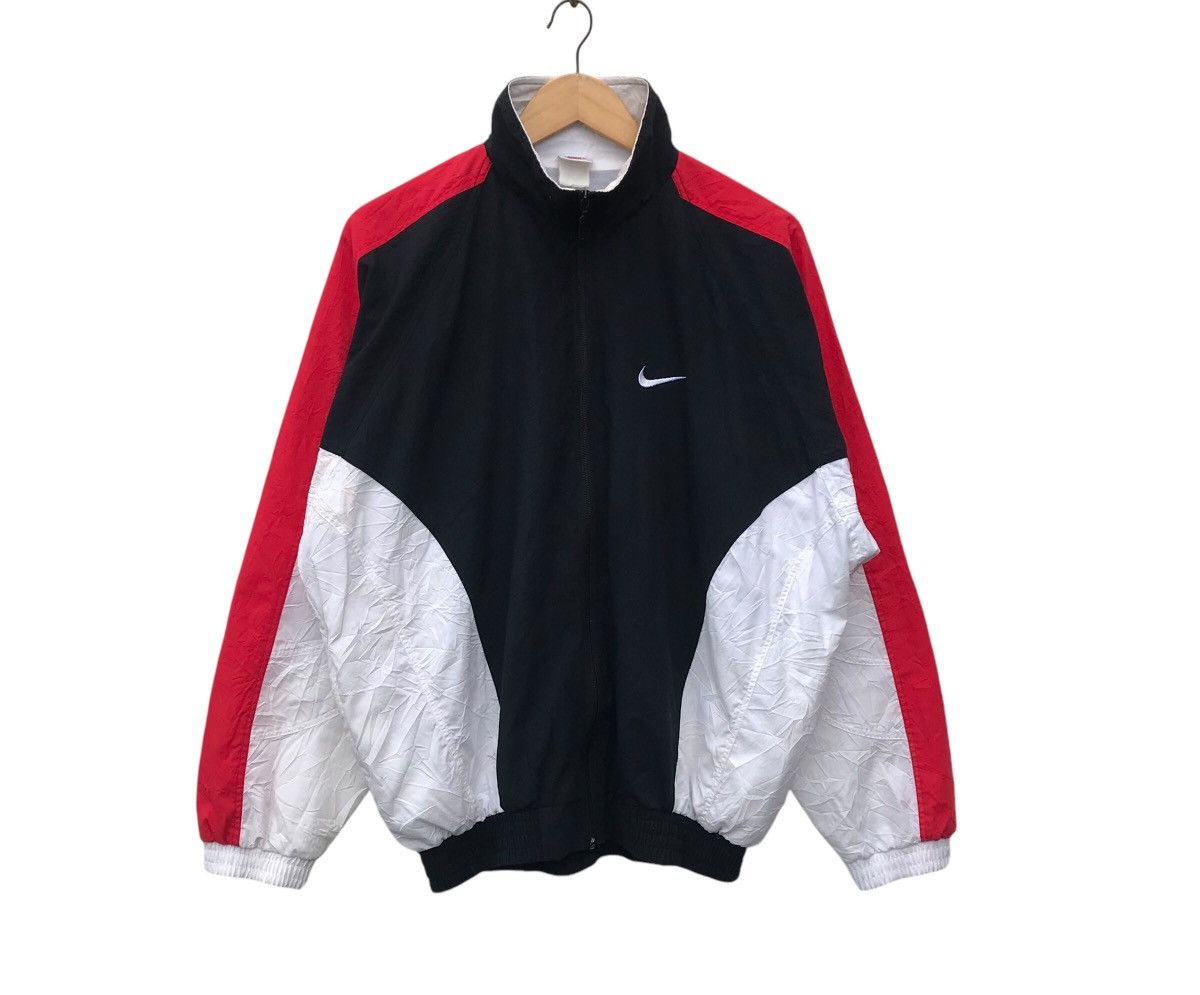 Nike Vintage 90s Nike Swoosh Colourblock Big Logo Windbreaker Size US XL / EU 56 / 4 - 2 Thumbnail