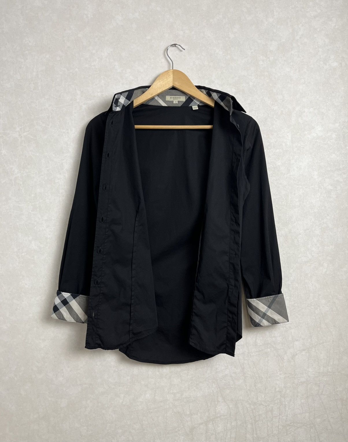 Burberry Burberry Nova Check Black Shirt Size S / US 4 / IT 40 - 11 Thumbnail