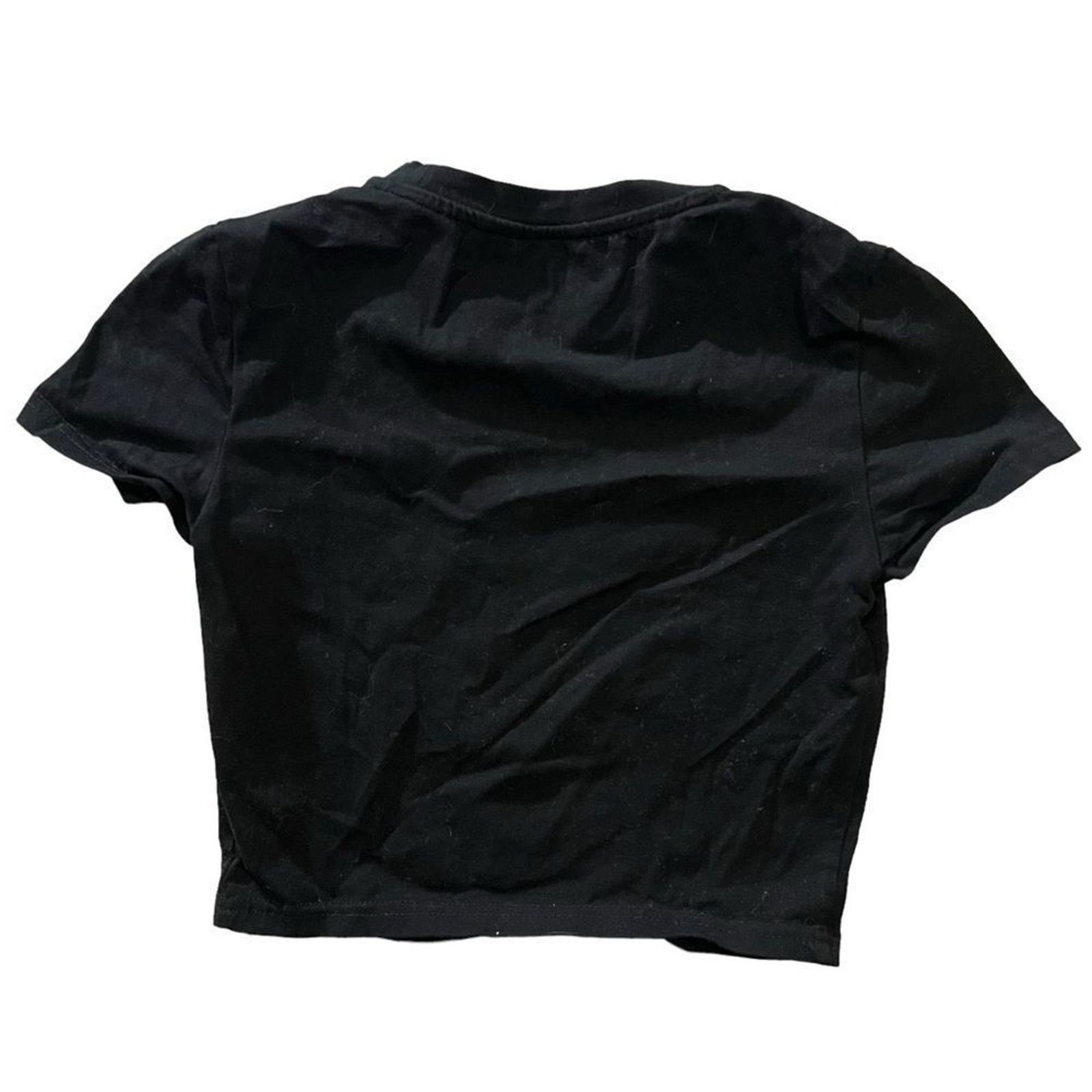 Shein SHEIN Cropped T-Shirt Womens Small Black Red Dragon Cropped Size S / US 4 / IT 40 - 4 Thumbnail