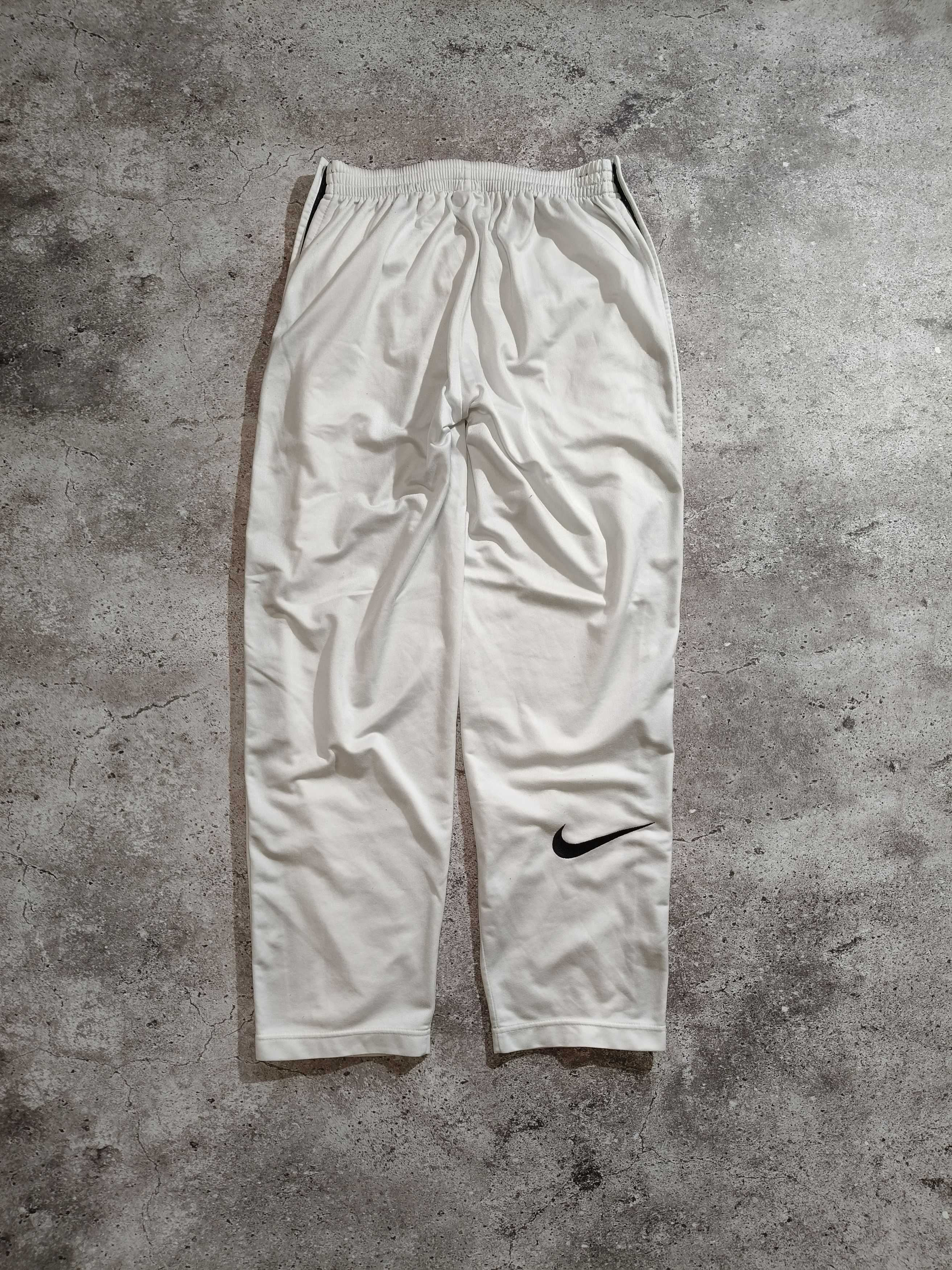 Nike Vintage Nike Snap Button Track Pants White Size M Size US 32 / EU 48 - 3 Thumbnail