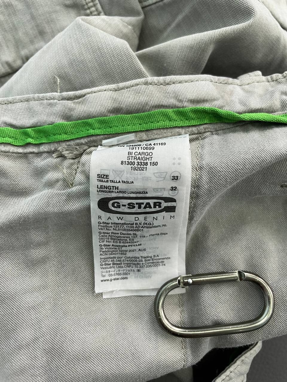G-Star Vintage G-Star Raw 3301 Tactical Cargo Pants Baggy Elewood Size US 33 - 8 Thumbnail