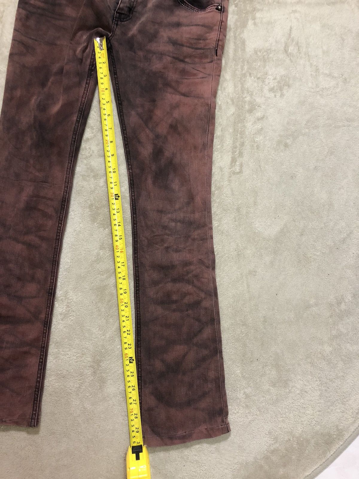 Vintage 🔥 Vintage Wild Party Burning Flame Punk Jeans Size US 31 - 13 Thumbnail