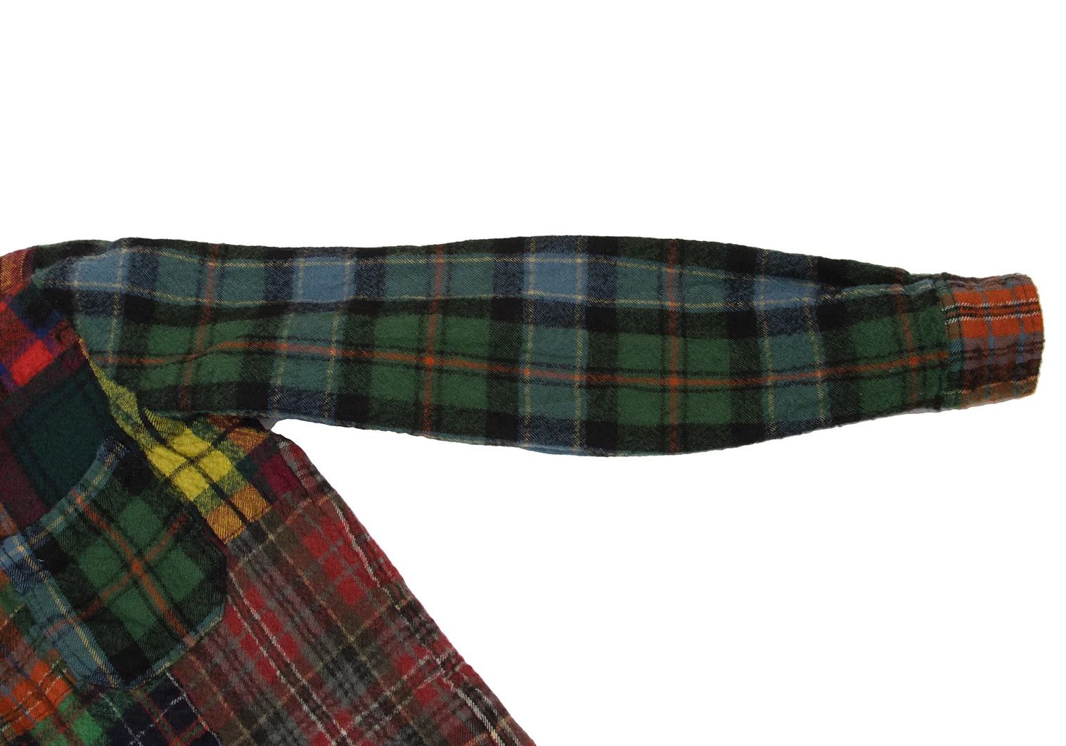 Junya Watanabe Wool Felted Check Crazy Pattern Long Sleeve Shirt Green Size US XS / EU 42 / 0 - 7 Thumbnail