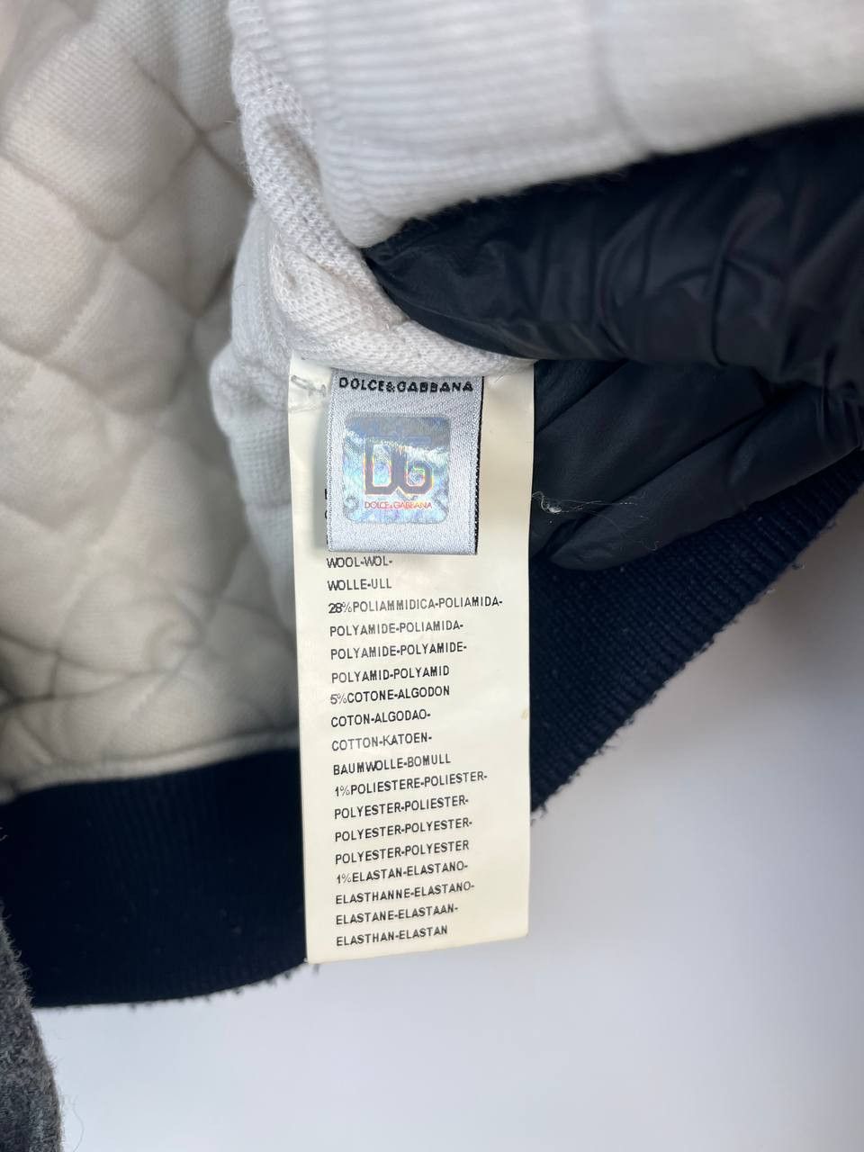 Dolce & Gabbana D&G Dolce & Gabbana Wool Bomber Jacket Grey 2001 Size XXS Size US XXS / EU 40 - 5 Thumbnail