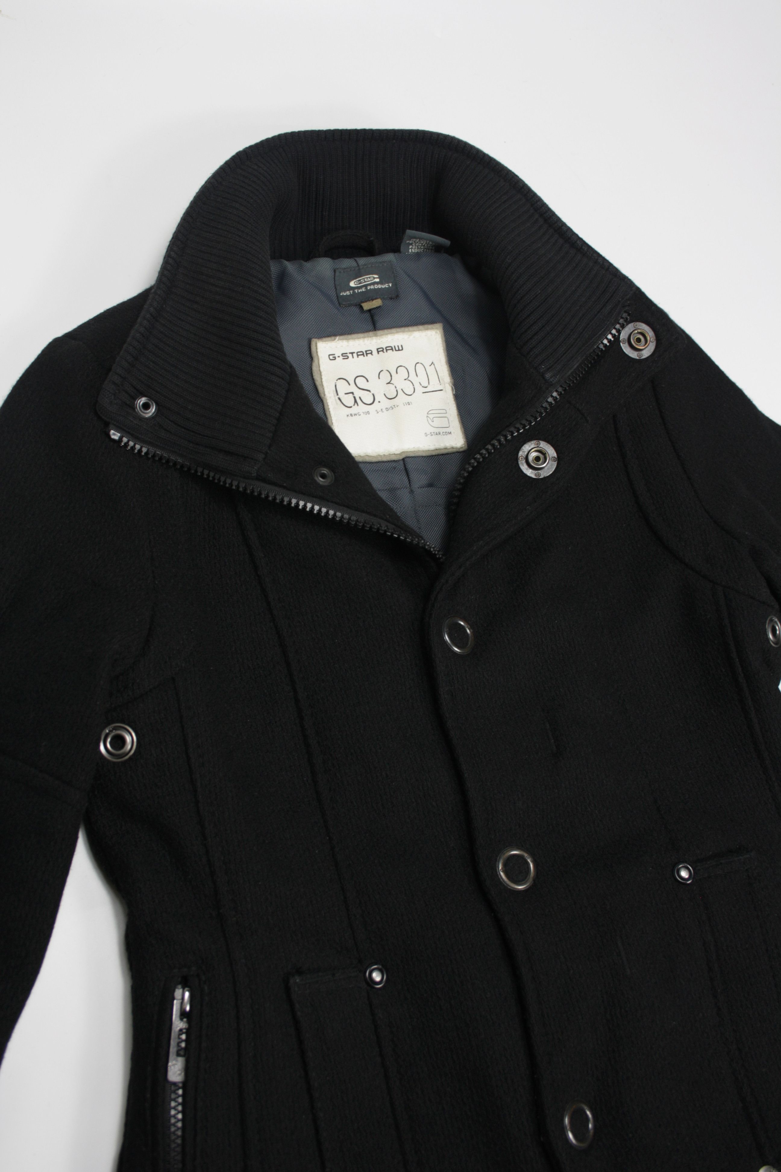 G-Star × Vintage G-Star Raw Y2K Heavy Wool Blend Captain Utility Coat Size S / US 4 / IT 40 - 2 Thumbnail