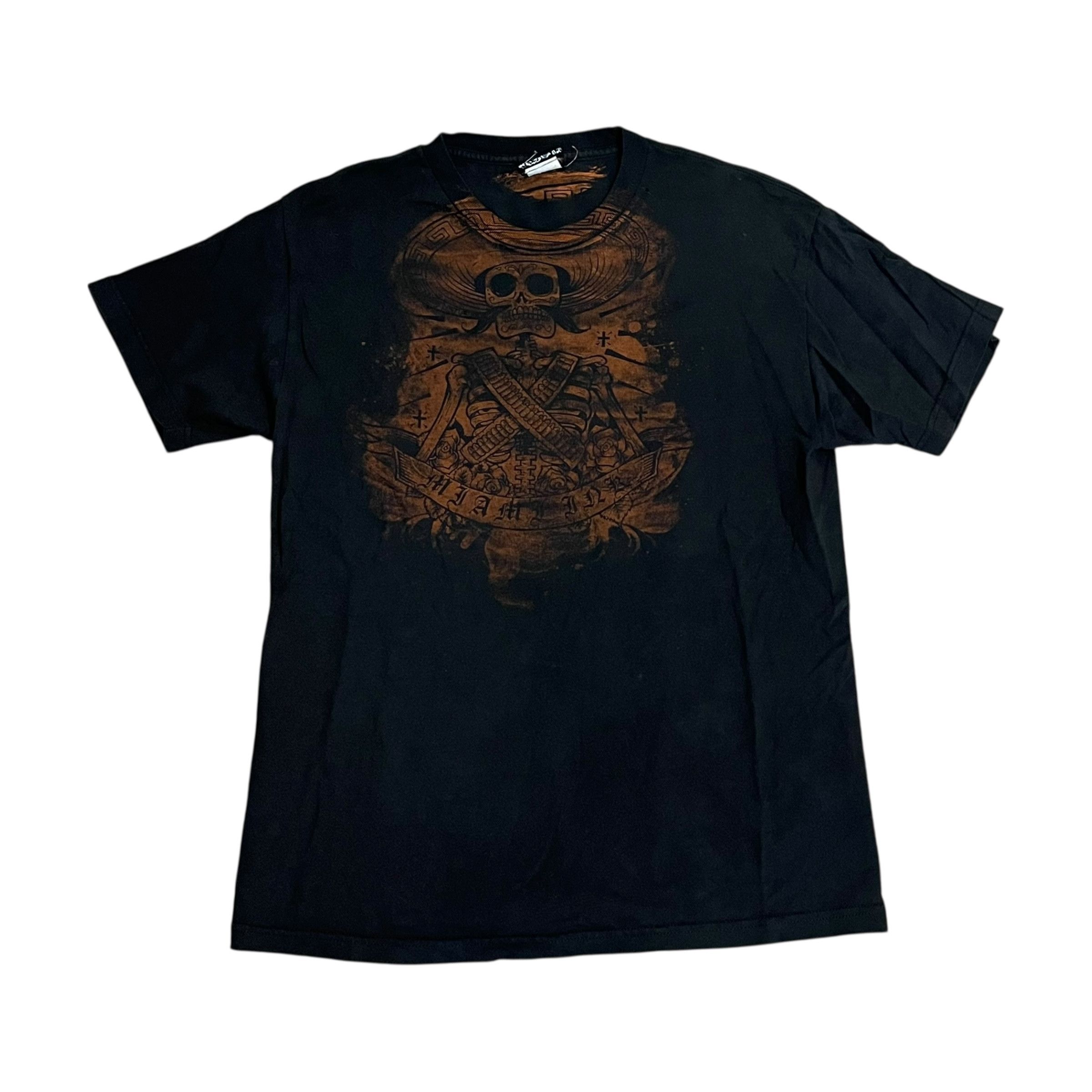 Vintage VINTAGE Miami Ink Skeleton Bandito T Shirt Size US L / EU 52-54 / 3 - 1 Thumbnail