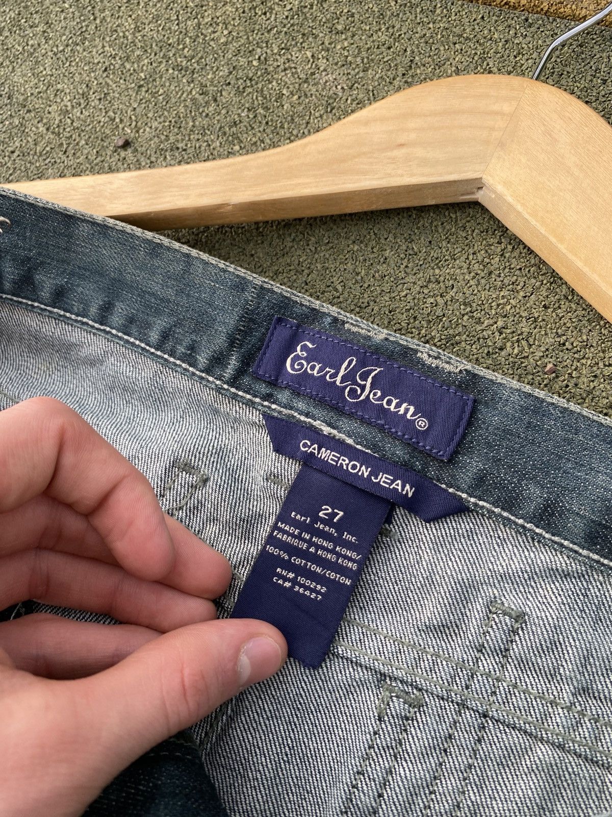 Earl Jeans × Japanese Brand × Vintage Vintage EarlJean Carpenter Jeans Y2K Workwear Wide Leg Denim Size 30" / US 8 / IT 44 - 16 Thumbnail