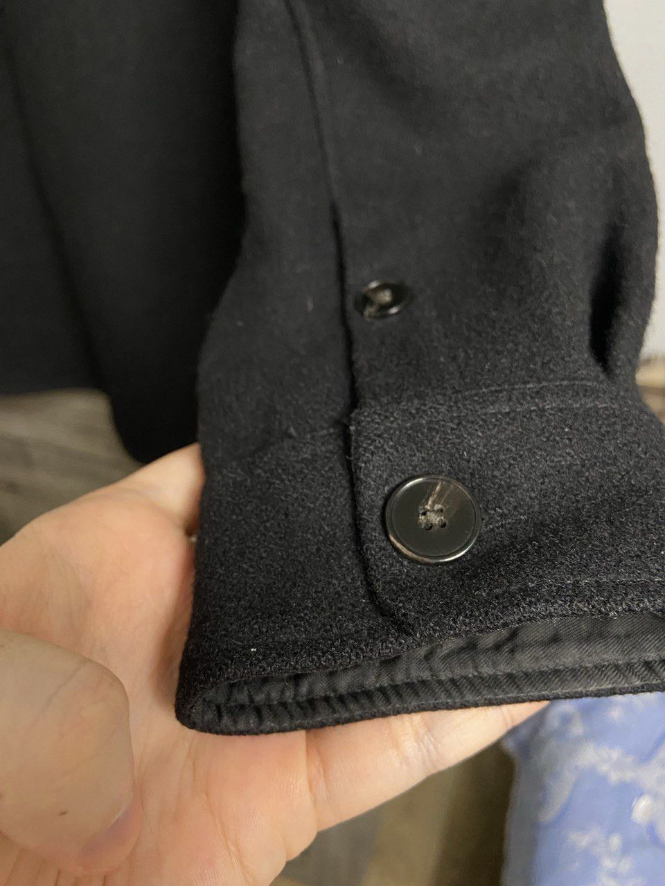 A Day's March A Day's March Wool Overshirt Jacket Black Size US S / EU 44-46 / 1 - 5 Thumbnail