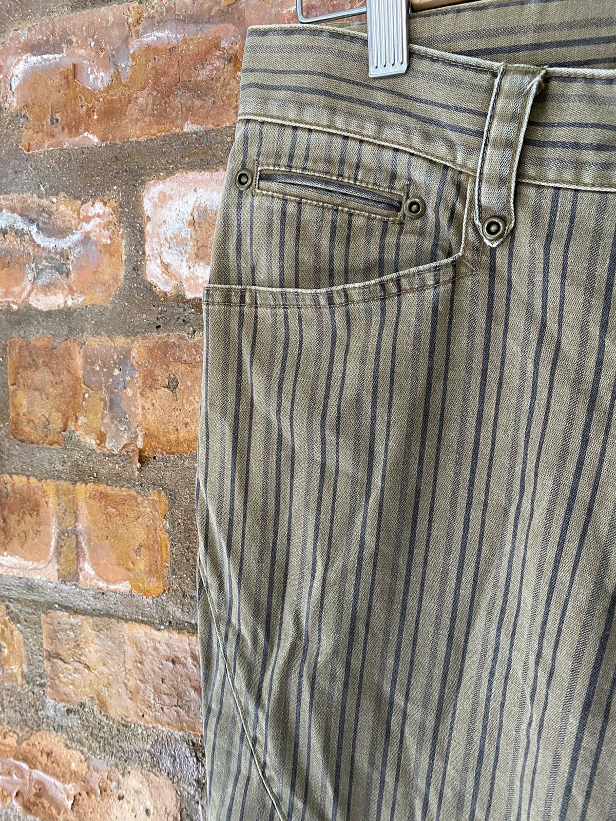Japanese Brand × Obelisk × Shellac 🔥2000s A.S.M Japan Flare stripe LGB GOA Size US 29 - 8 Thumbnail