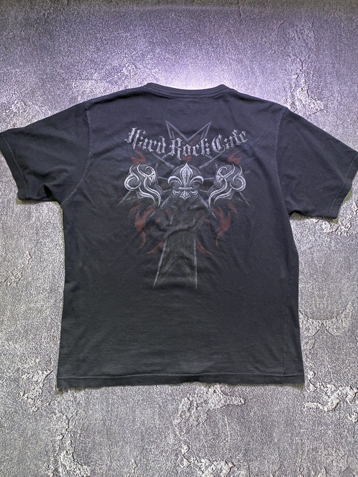 Affliction Rare Hard Rock Cafe Skulls Cross Y2K Affliction Style Tee Size US M / EU 48-50 / 2 - 1 Thumbnail
