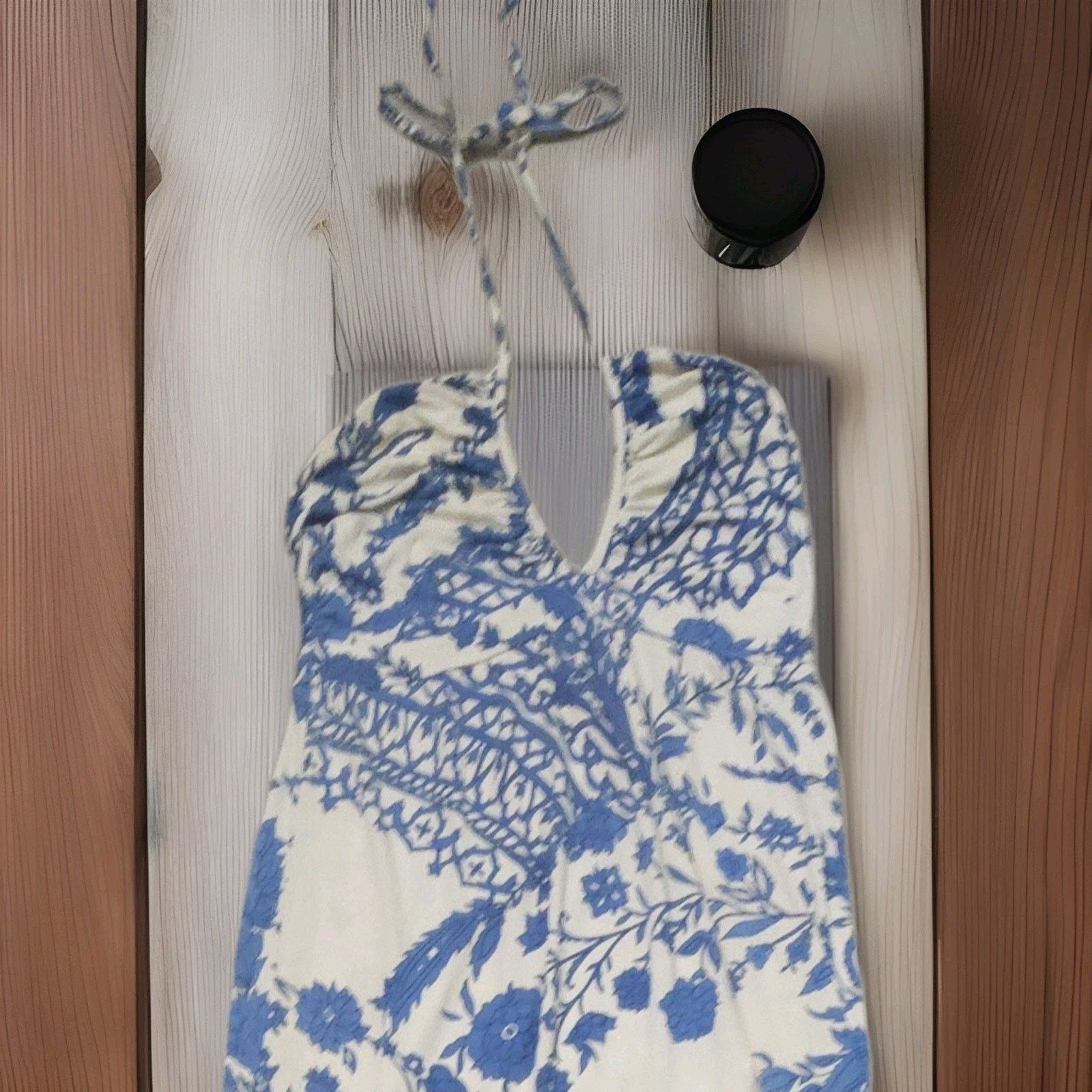 Alice + Olivia Alice + Olivia Silk Blue Floral A-Line Hatler Maxi Dress M Size M / US 6-8 / IT 42-44 - 6 Thumbnail