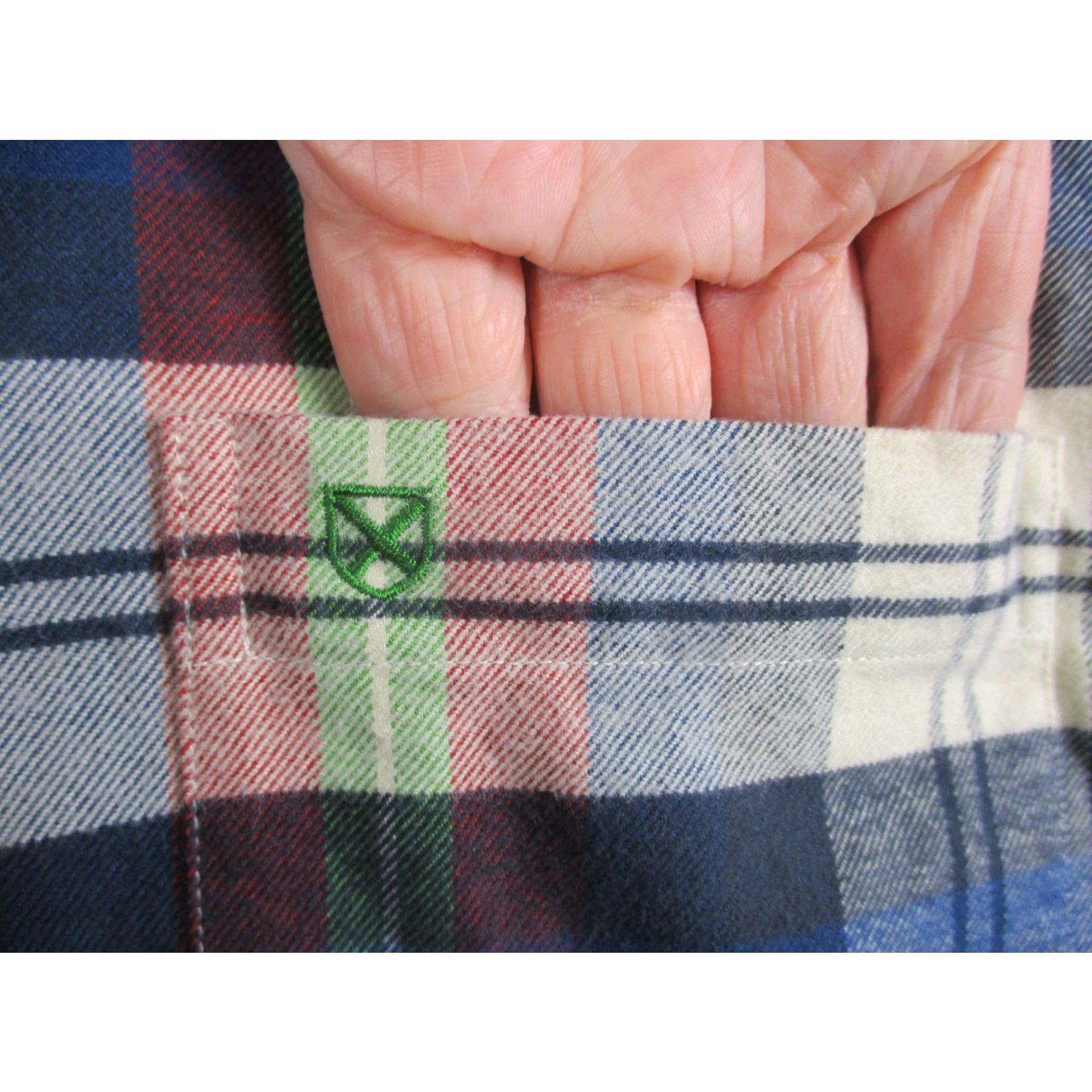 Barbour Barbour Shirt Mens Large Blue Plaid Button-Down Cotton Long Sleeve Size US L / EU 52-54 / 3 - 3 Thumbnail