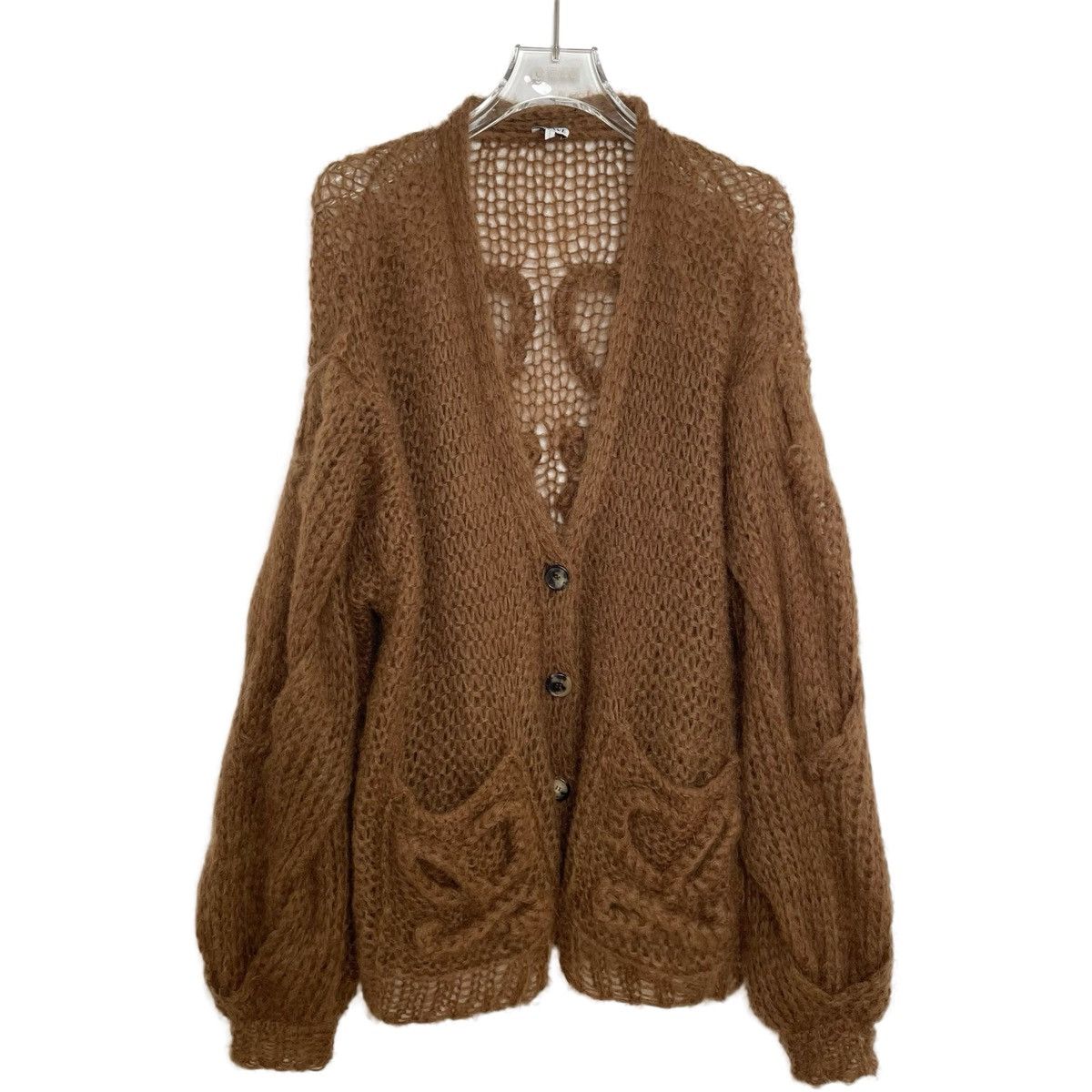 Loewe LOEWE Solid Color Mohair Blend Hollow Out Knit Sweater K26WX Size XS / US 0-2 / IT 36-38 - 2 Thumbnail