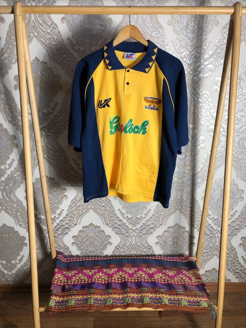 Vintage VERY RARE HAMPSHIRE HAWKS RETRO RUGBY JERSEY BLOKE Y2K 90s Size US L / EU 52-54 / 3 - 2 Thumbnail