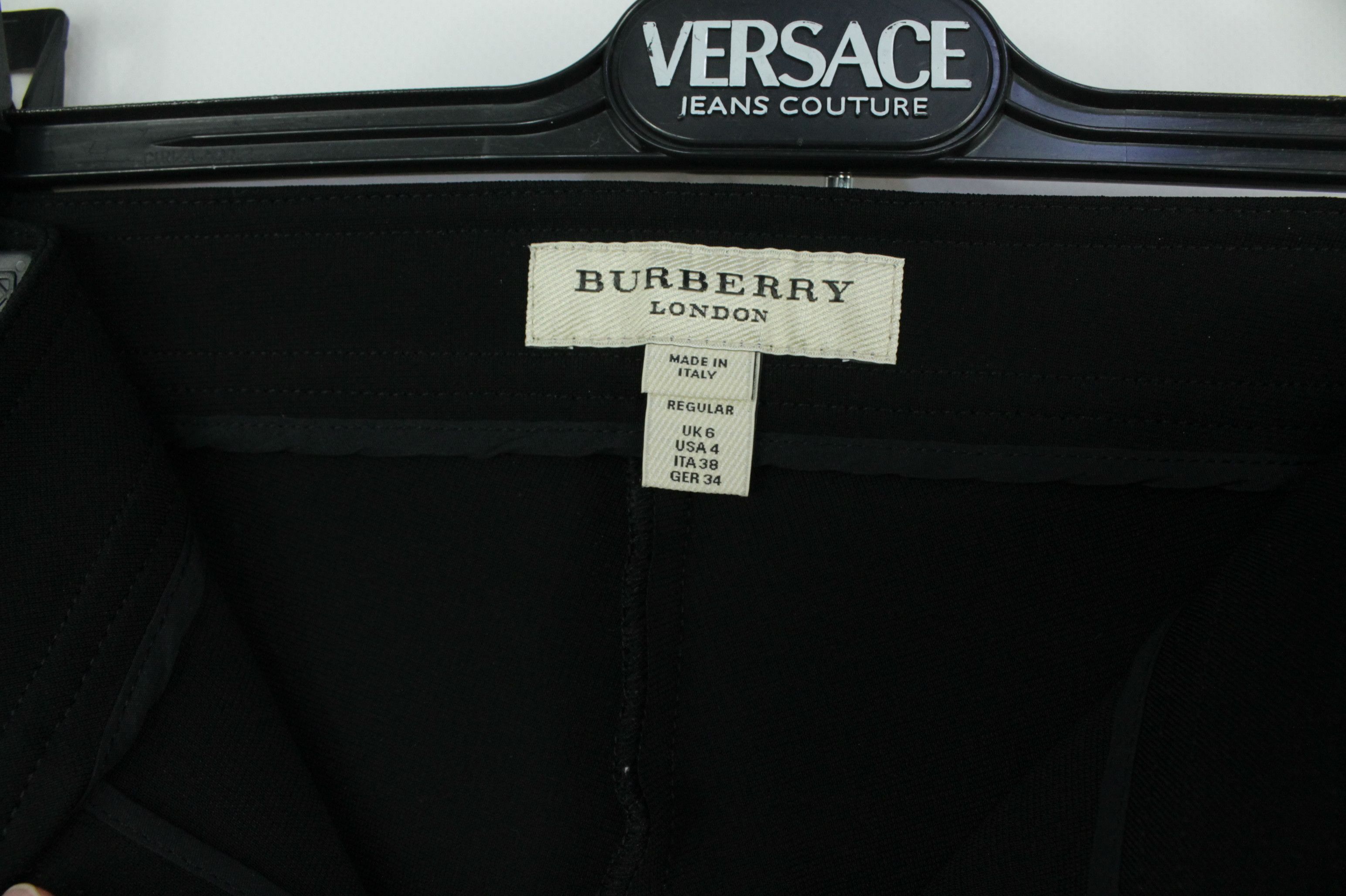 Burberry Burberry London Black Leggings Leather Side Panel Skinny Size 27" / US 4 / IT 40 - 3 Thumbnail