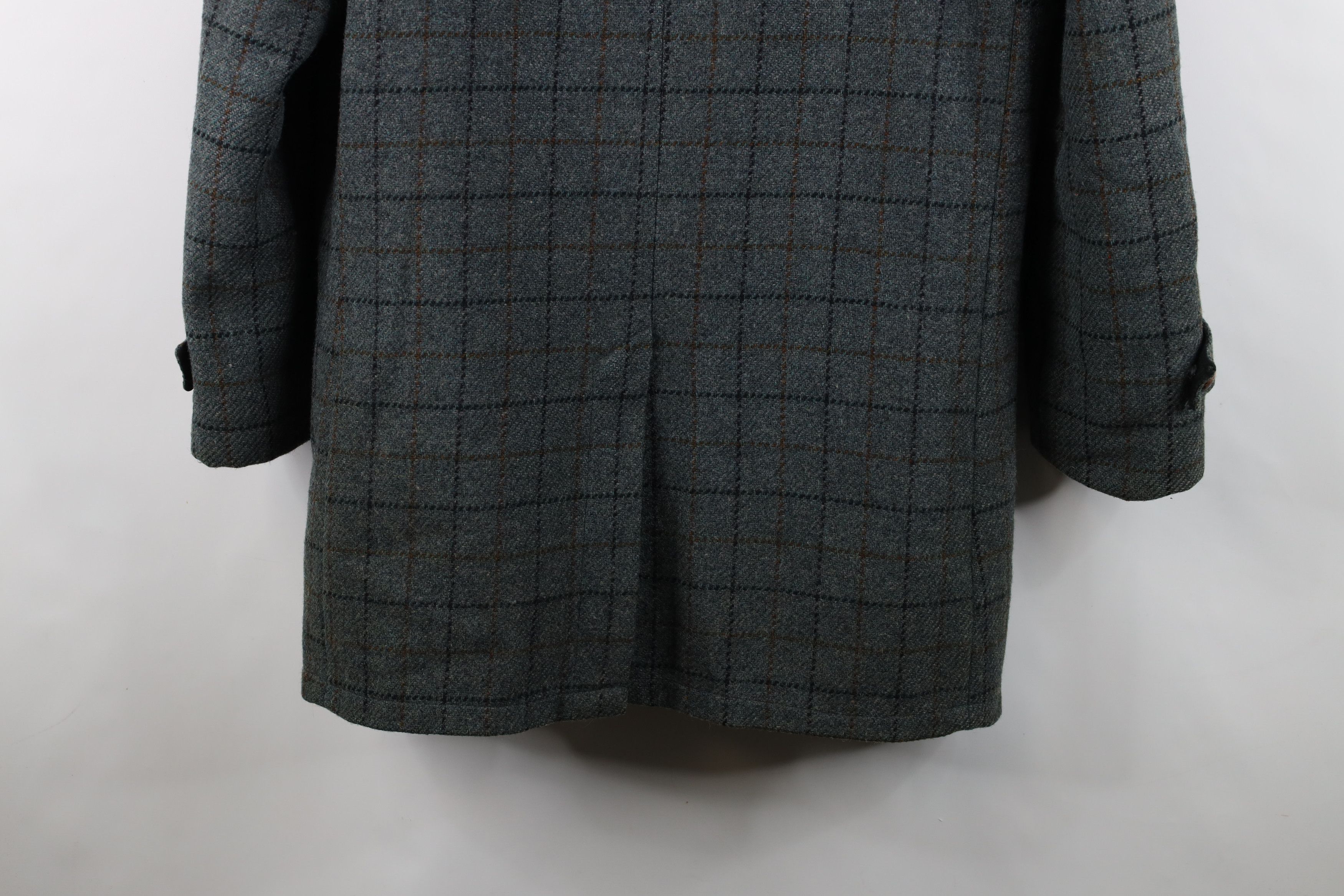 Vintage Vintage 70s Streetwear Lined Wool Tweed Overcoat Jacket Size US L / EU 52-54 / 3 - 14 Thumbnail
