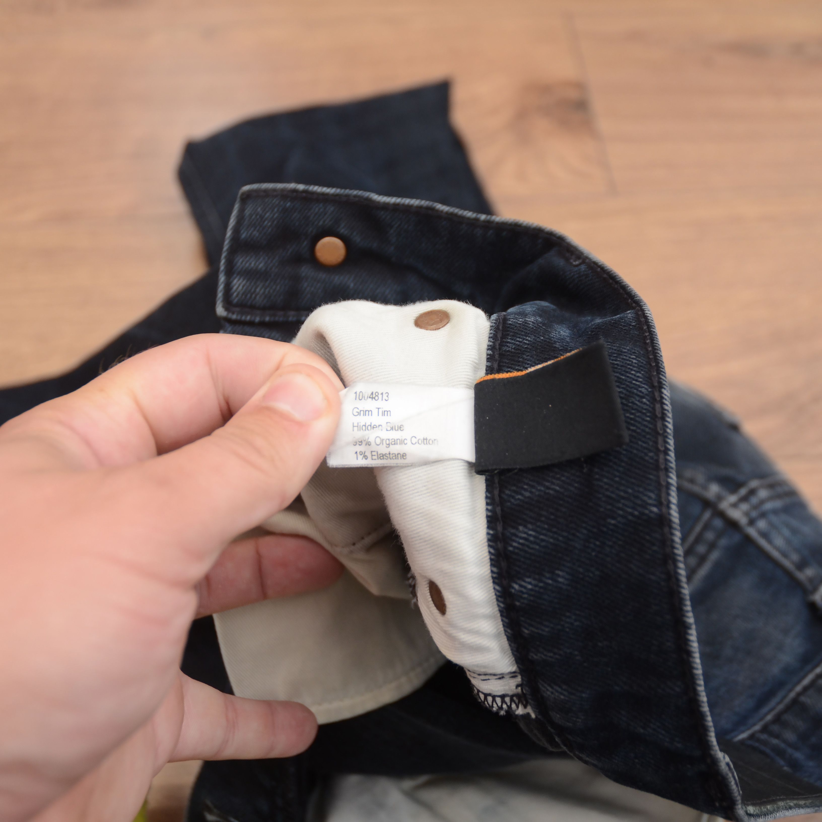 Nudie Jeans Nudie Jeans W32 Black Dark Cove Grim Tim Organic Cotton Slim Size US 32 / EU 48 - 16 Thumbnail