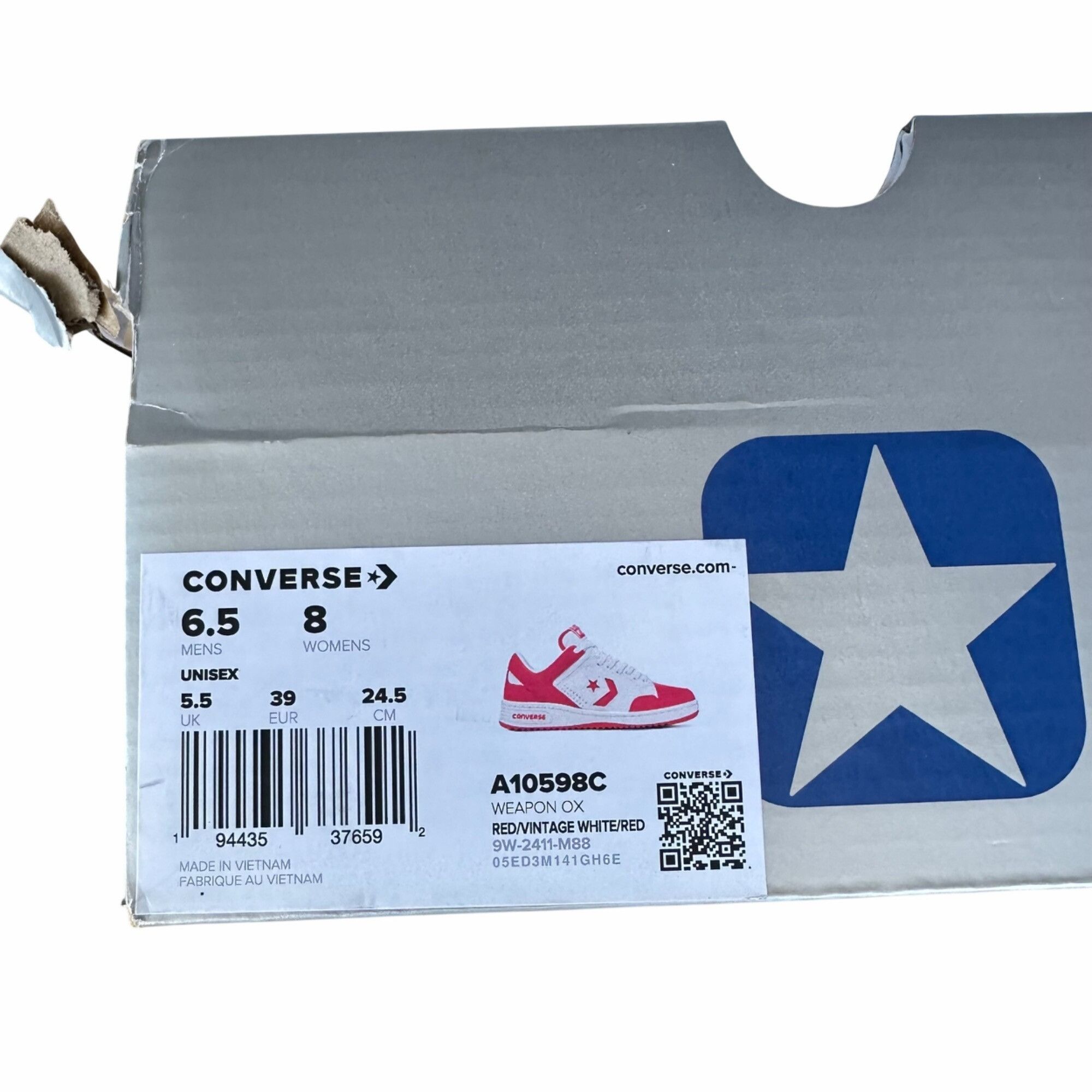 Converse Converse Weapon Low Red White 6.5 Men Shoes Bird Magic Ervin Size US 6.5 / EU 39-40 - 8 Thumbnail