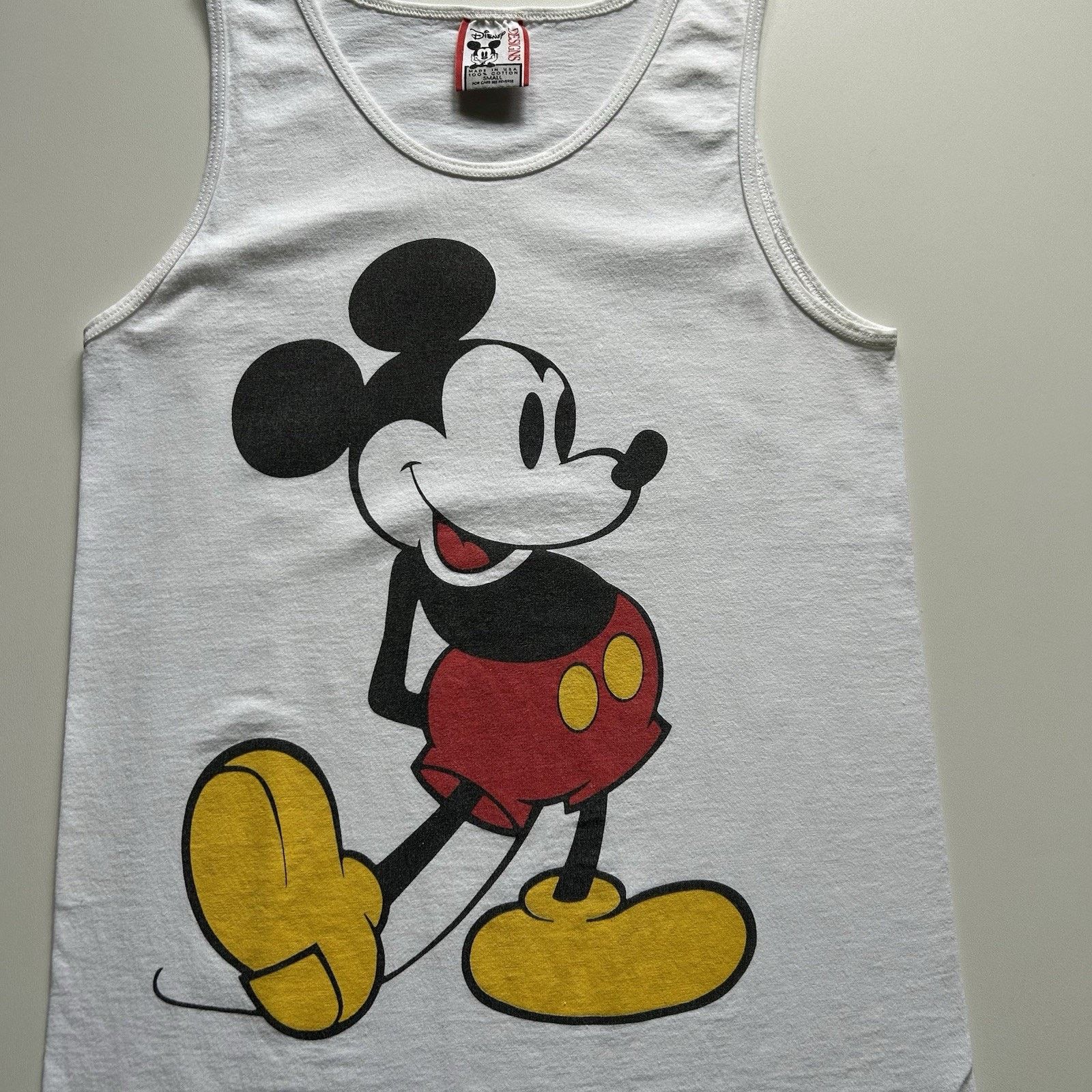 Disney Vintage 90s Mickey Mouse Tank Top Shirt Small Disney Graphic Size US S / EU 44-46 / 1 - 2 Thumbnail