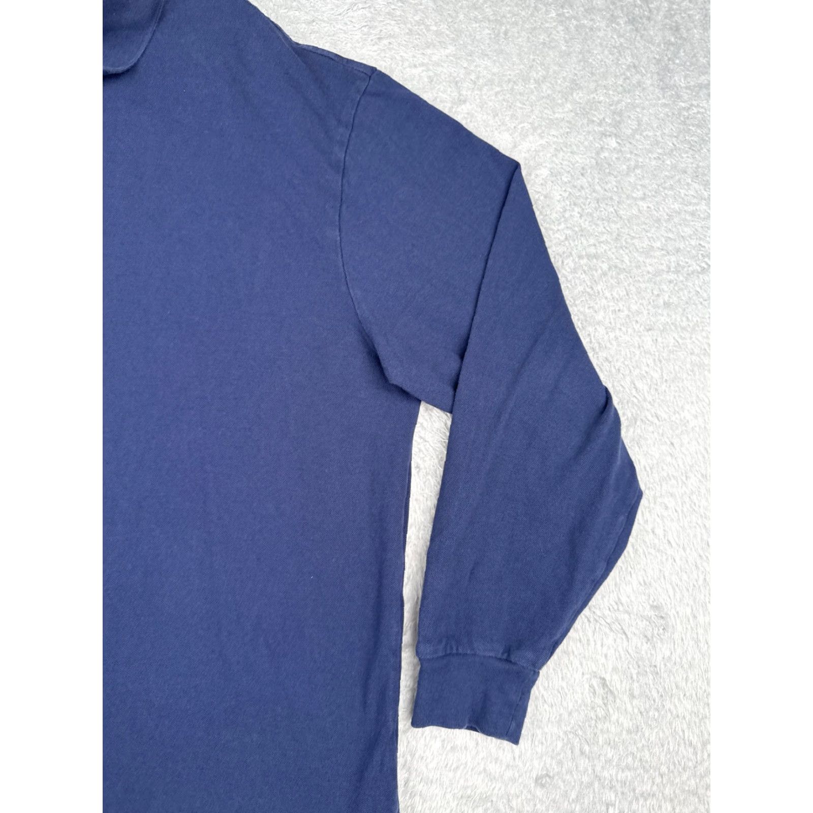 Ralph Lauren Ralph Lauren Polo Shirt Adult Big & Tall 2XL Blue Polo Shirt Jersey Cotton Long Sleeve Men 100% Cotton Polo Size US XXL / EU 58 / 5 - 2 Thumbnail