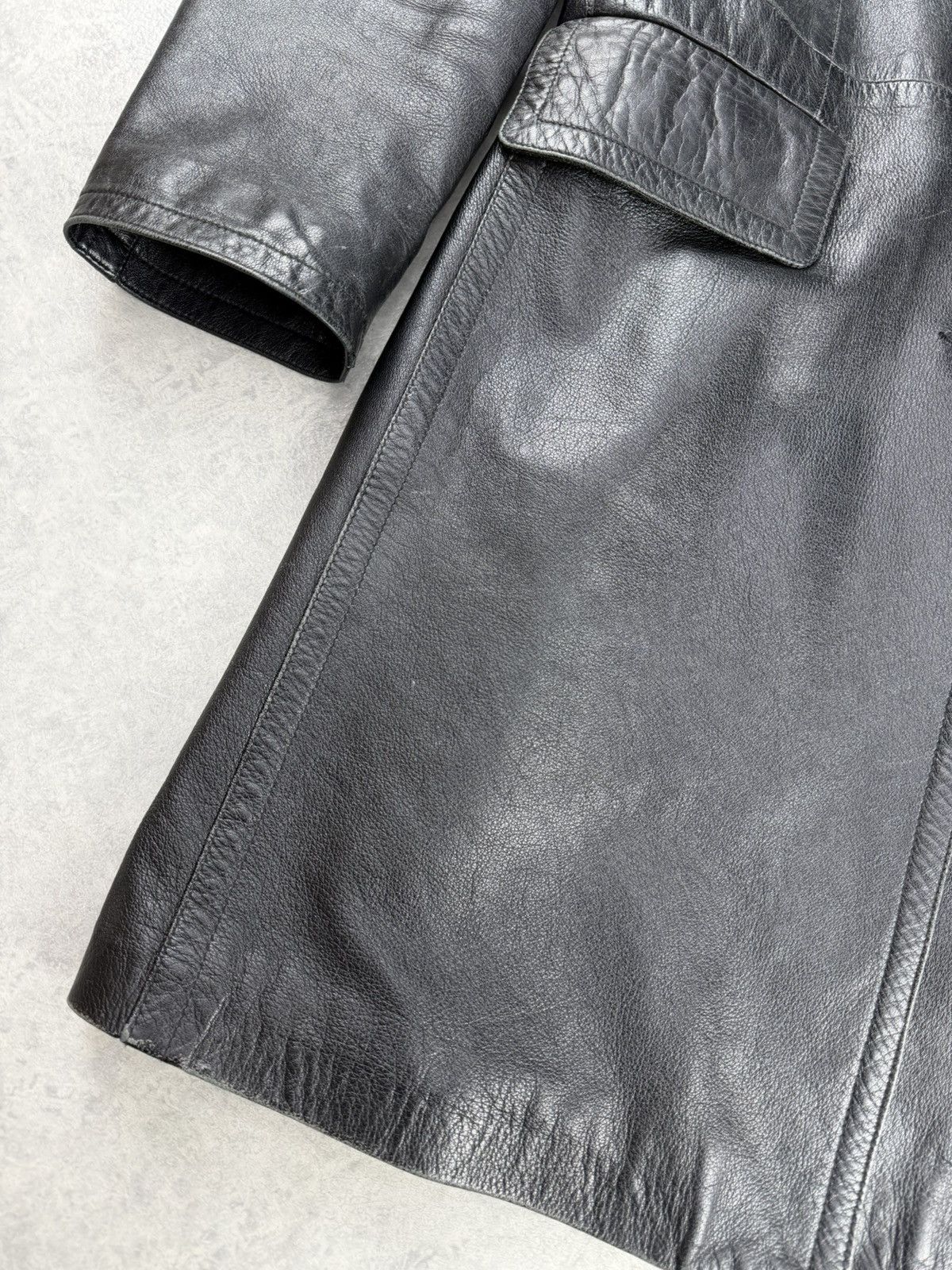 Gianfranco Ferre Vintage Gianfranco Ferre Leather Black Coat Jacket Unisex Size US S / EU 44-46 / 1 - 3 Thumbnail