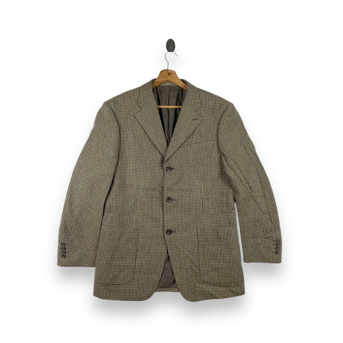 Vintage B. BY KRIZIA Italian Tailored Checkered Blazer Coat