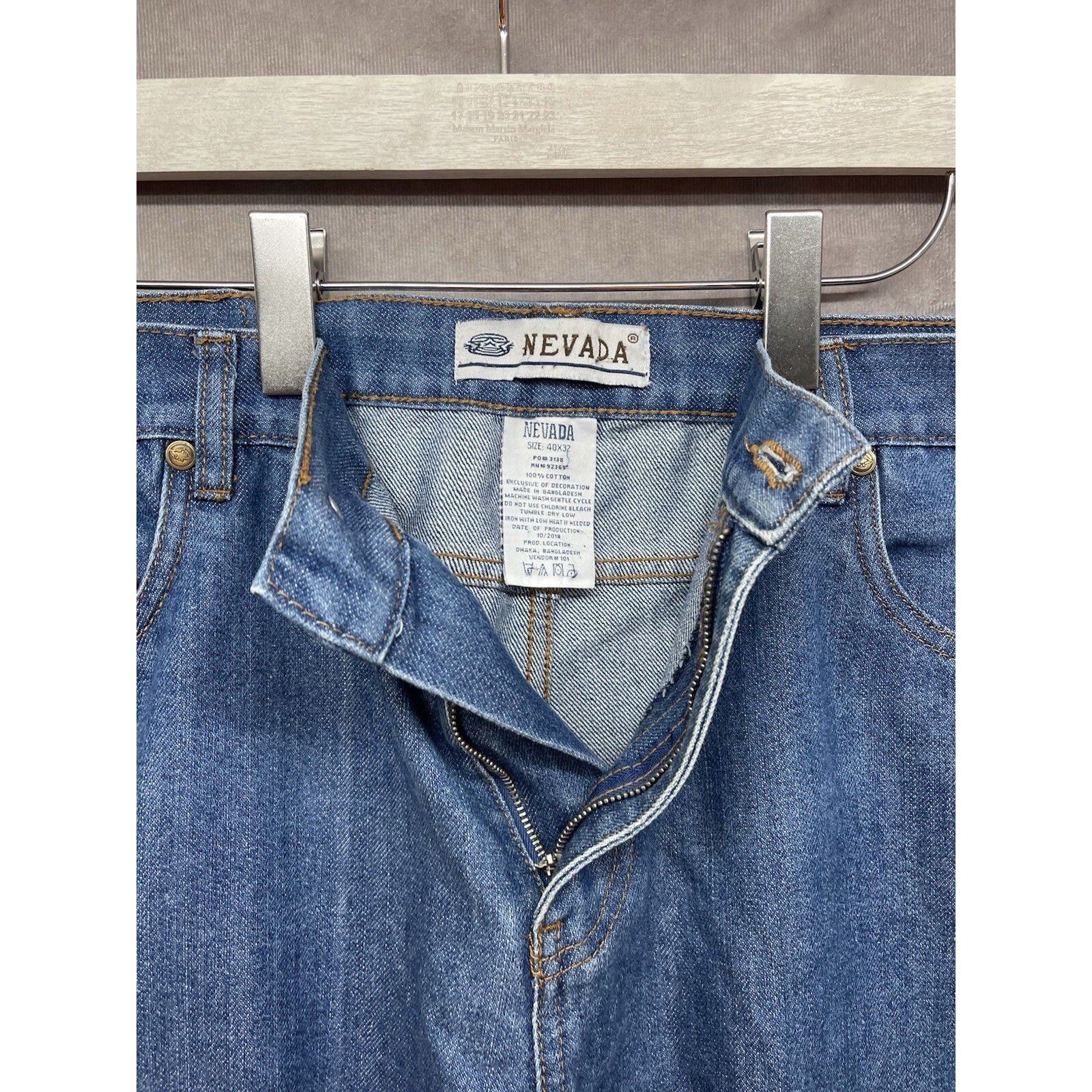 Other VTG Nevada Superior Quality Jeans Straight Fit Denim Blue Je Size US 40 / EU 56 - 5 Thumbnail