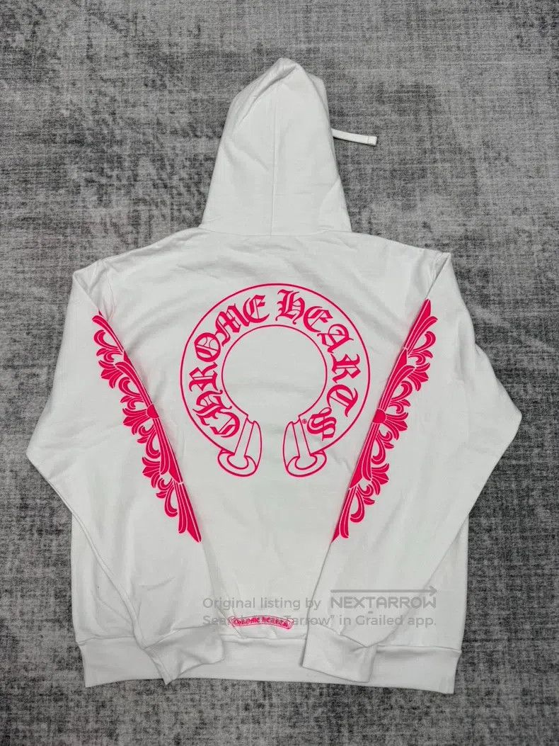 Chrome Hearts CHROME HEARTS Size M White horseshoe hoodie Size US M / EU 48-50 / 2 - 2 Thumbnail