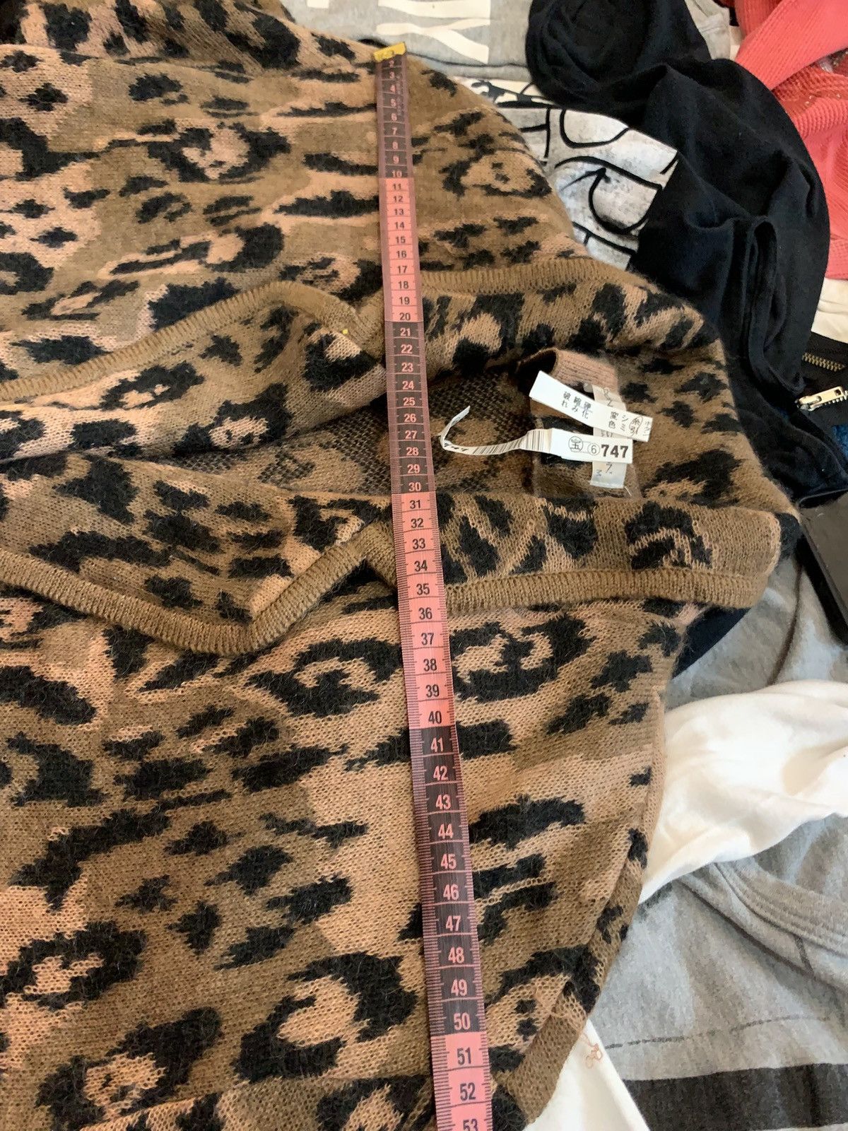 Japanese Brand × Vintage Vintage leopard Animal print Cardigan sweter Size L / US 10 / IT 46 - 7 Thumbnail