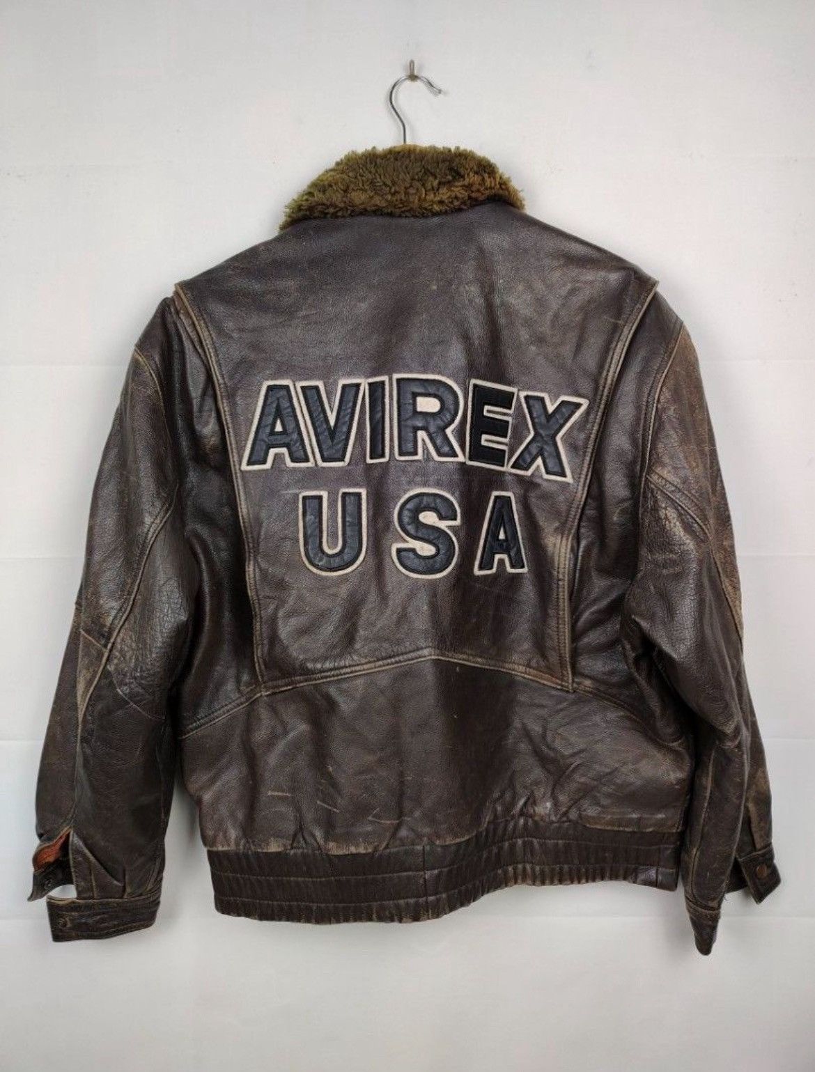 Avirex Vintage Leather Jacket Size US M / EU 48-50 / 2 - 1 Thumbnail