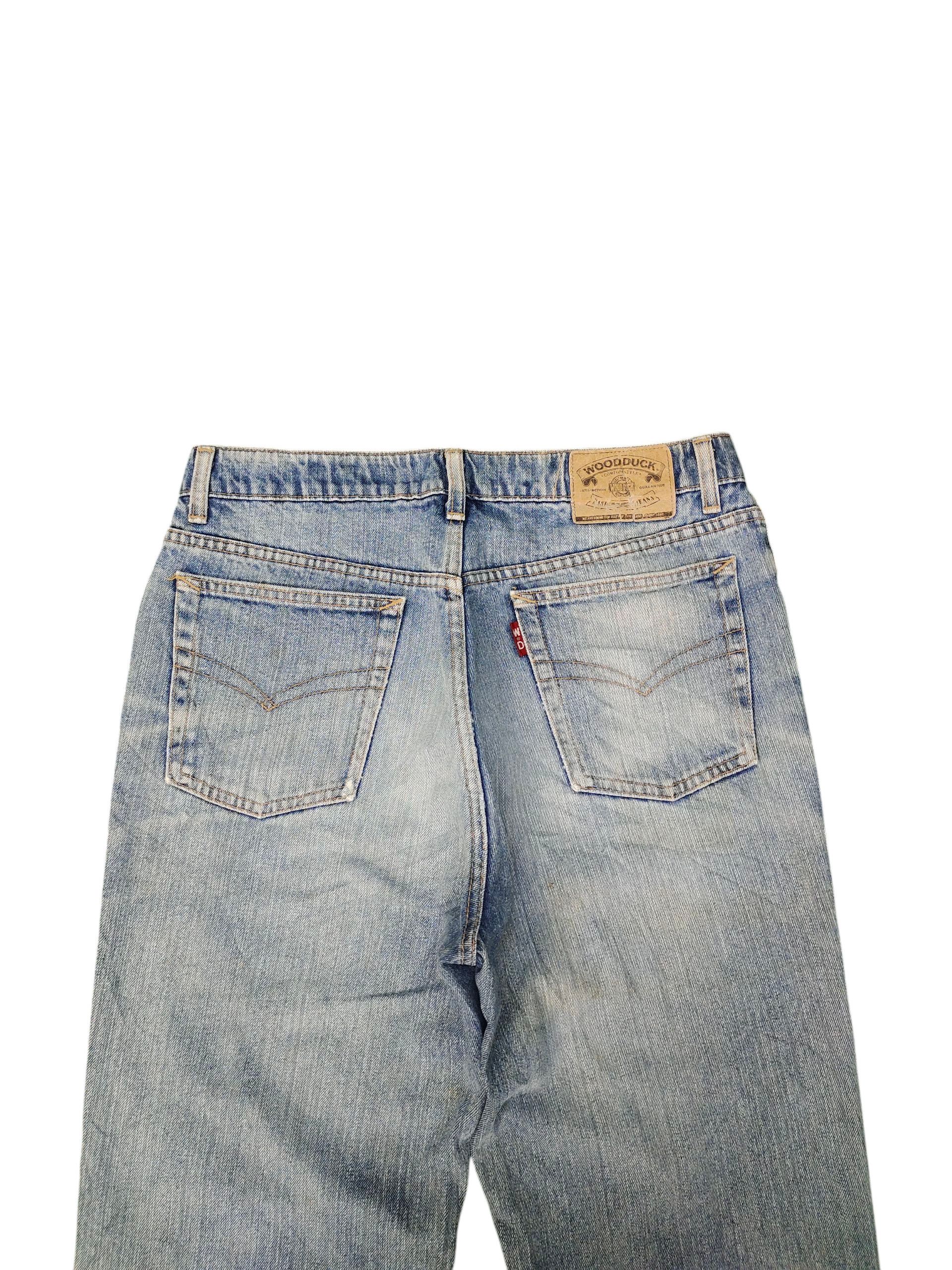 Comme des Garcons × Undercover Vintage Woodduck Japan Clawmark Distress Faded Denim Jeans Size US 32 / EU 48 - 10 Thumbnail