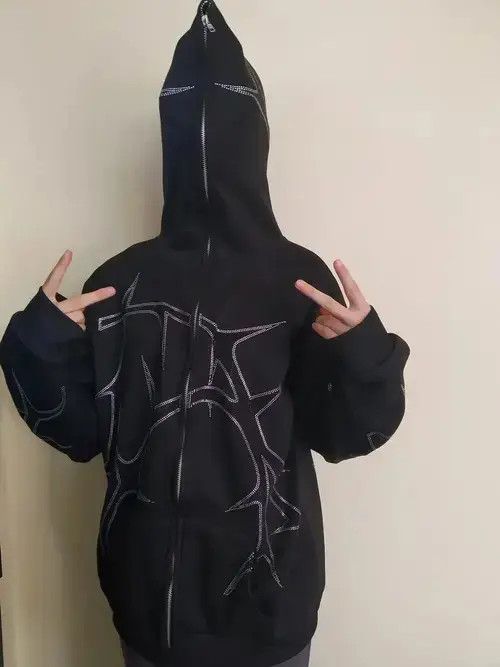 Hoodies Rhinestone Graphics