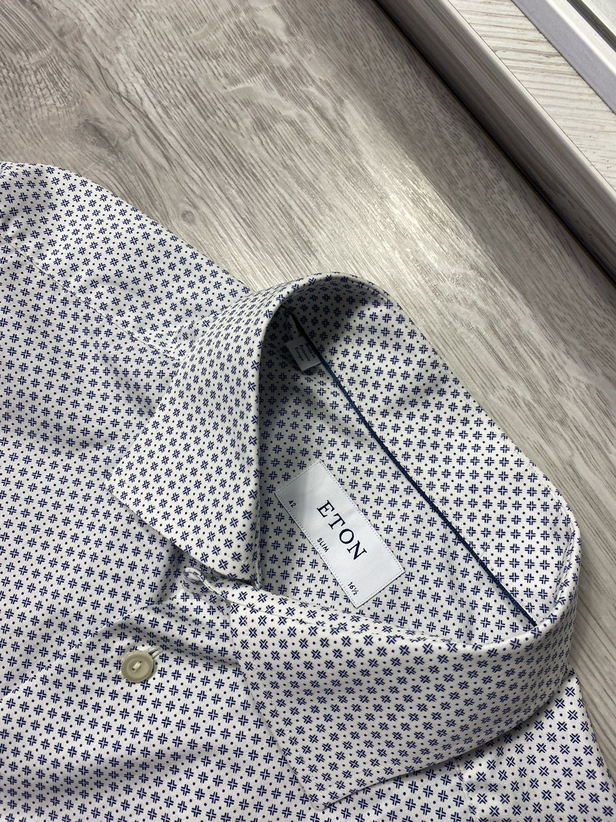 Eton Eton Button Up Long Sleeve Shirt All Over Printed Size US L / EU 52-54 / 3 - 5 Thumbnail